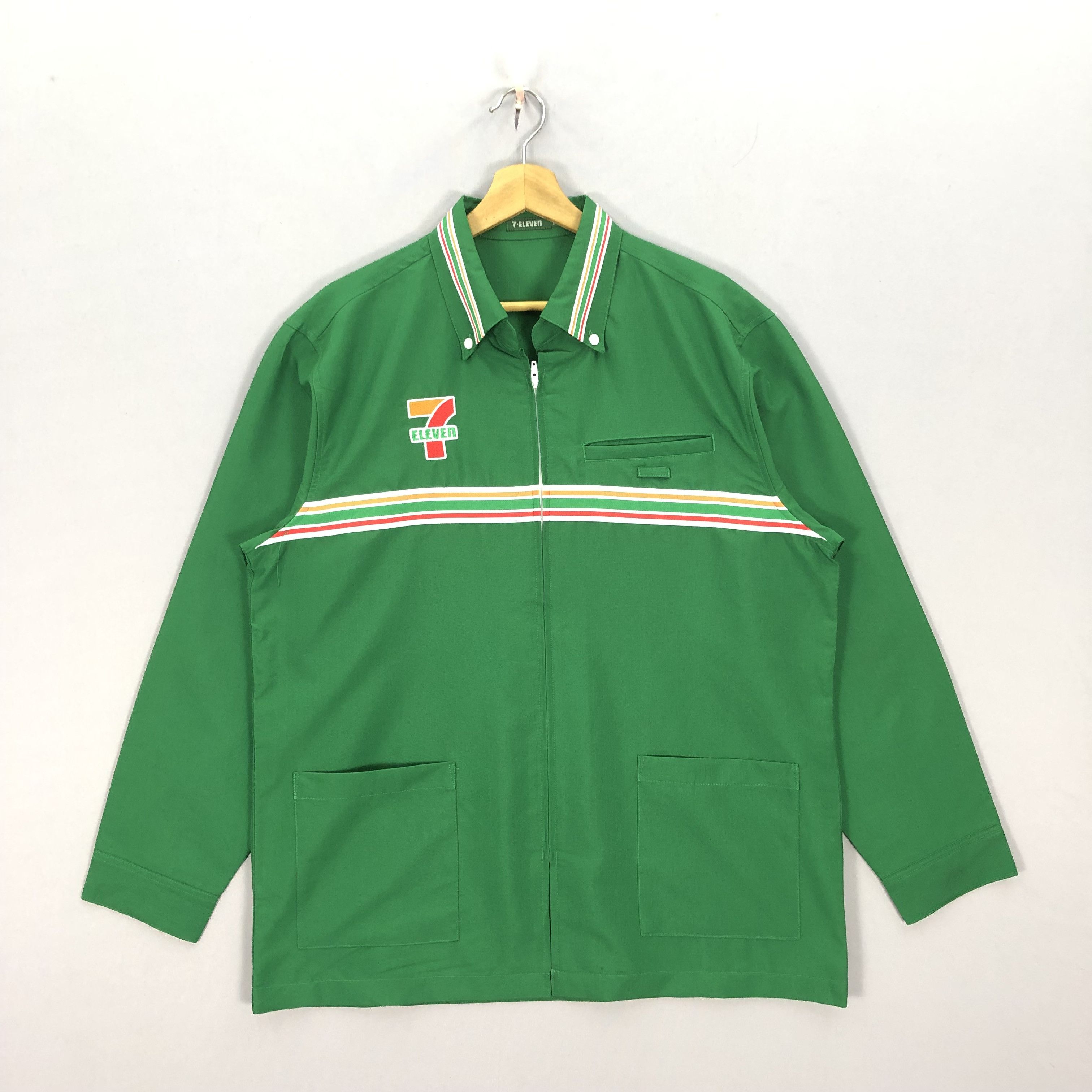 Japanese Brand × Vintage Vintage Seven Eleven 7E Workers Shirt Jacket Size US L / EU 52-54 / 3 - 1 Thumbnail