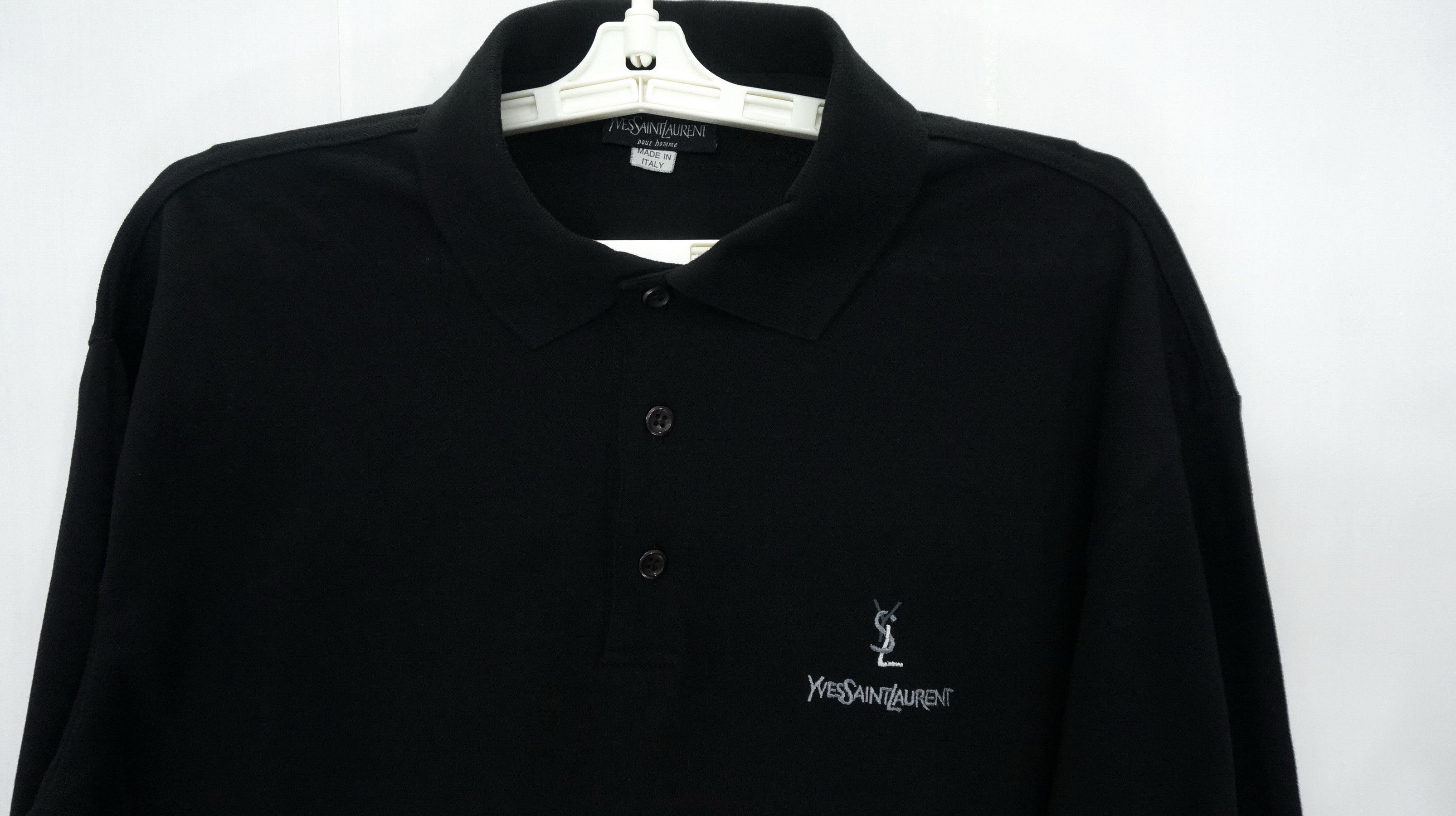 Vintage Vintage YSL Polo Long Sleeve Shirt Size US M / EU 48-50 / 2 - 4 Thumbnail