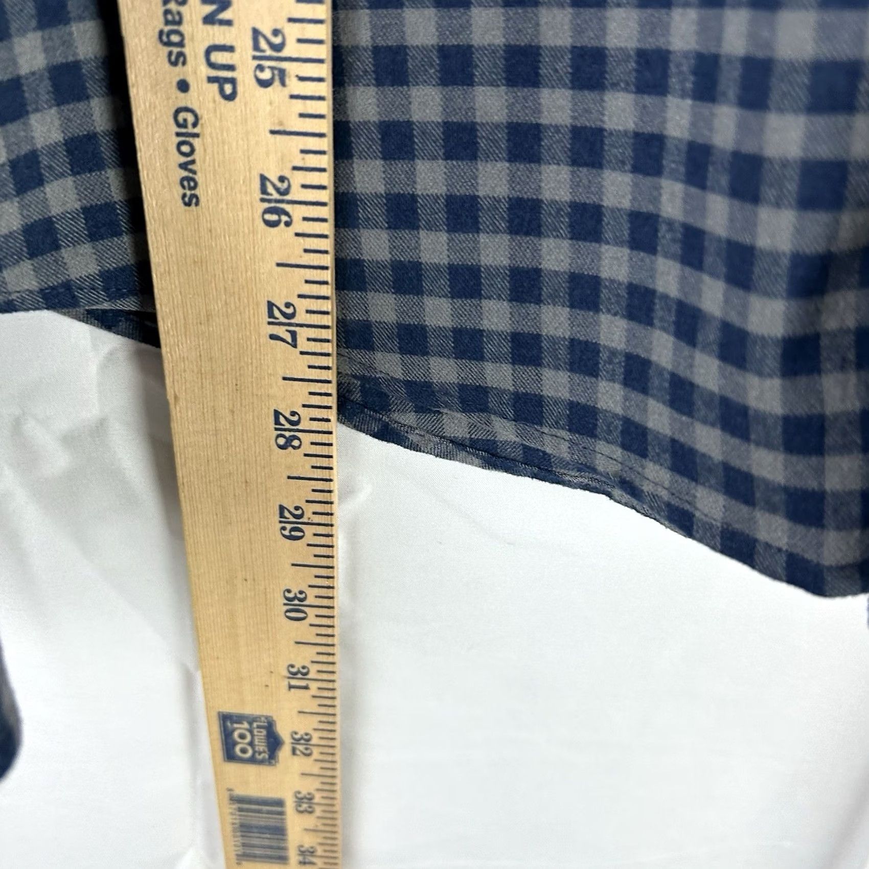 UNTUCKit UNTUCKit Bergstrom Button Down Shirt Mens Medium Multicolor Blue Gray Gingham Long Sleeve Button-Up Casual, Preppy, All Seasons Mens Regular Size US M / EU 48-50 / 2 - 5 Thumbnail