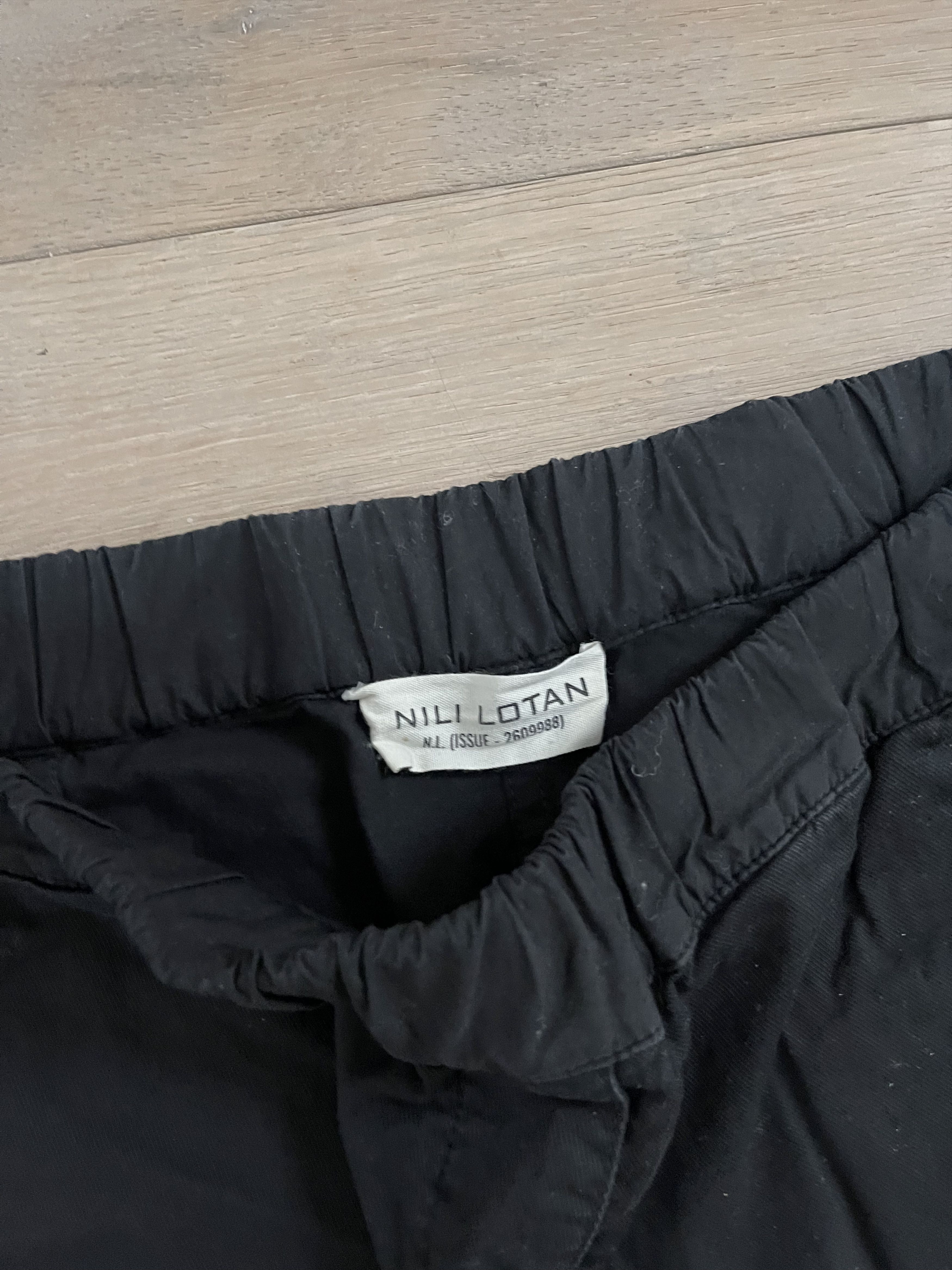 Nili Lotan Nili Lotan Black Drop Crotch Pants Size 27" / US 4 / IT 40 - 3 Thumbnail