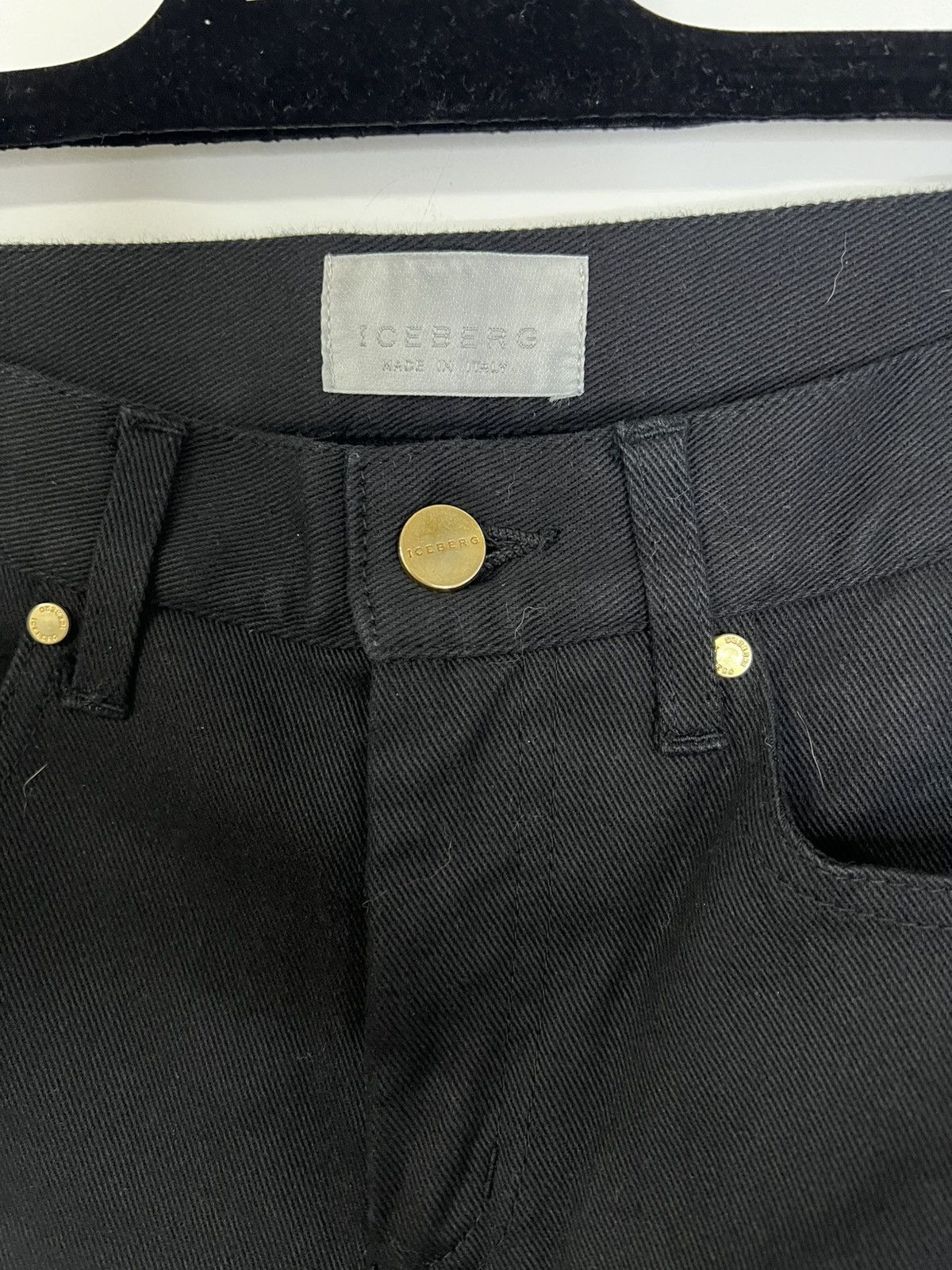 Iceberg Iceberg pant black jeans M rare enbroidery Size 28" / US 6 / IT 42 - 2 Thumbnail