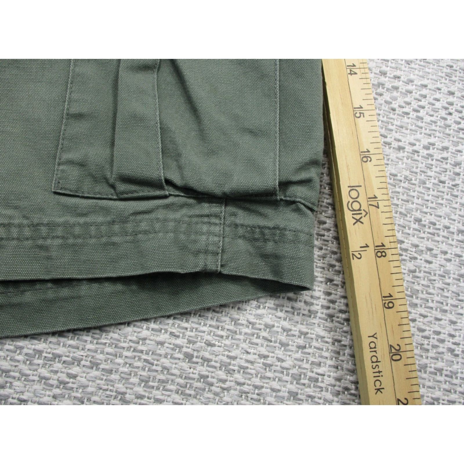 Vintage VINTAGE Dick Idol Relaxed Cargo Shirt Mens 36 Hunting Hiking Outdoors Green Cotton Canvas Pocket Cargo Mens Size US M / EU 48-50 / 2 - 7 Thumbnail