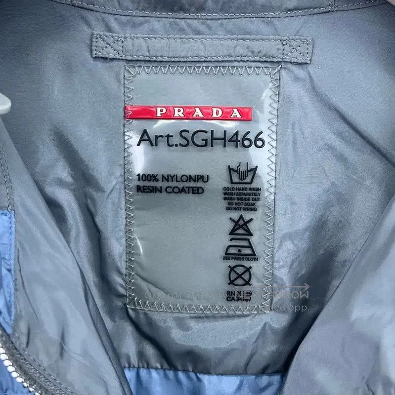 Prada Prada Blue Cotton Men's Jacket. Size US M / EU 48-50 / 2 - 3 Thumbnail