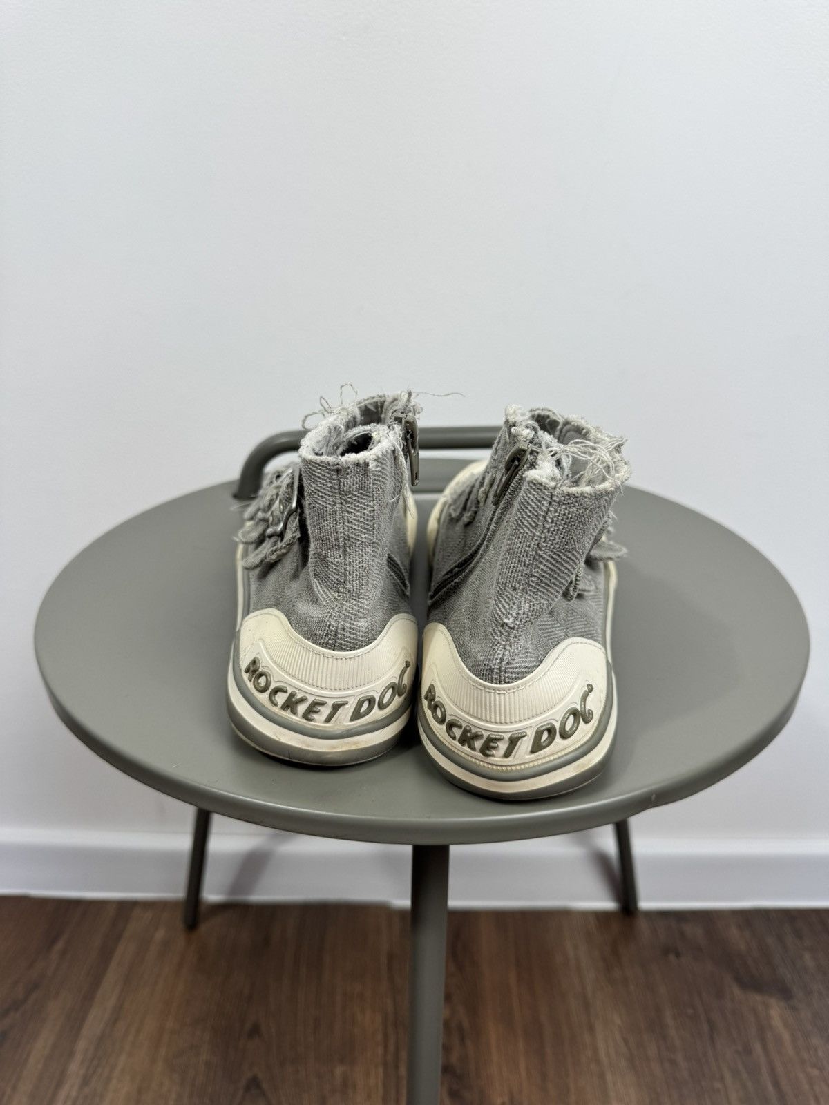 Other Rocket Distressed Canvas Buckle High Top Sneakers EU 39 US 8 Size US 8 / IT 38 - 6 Thumbnail