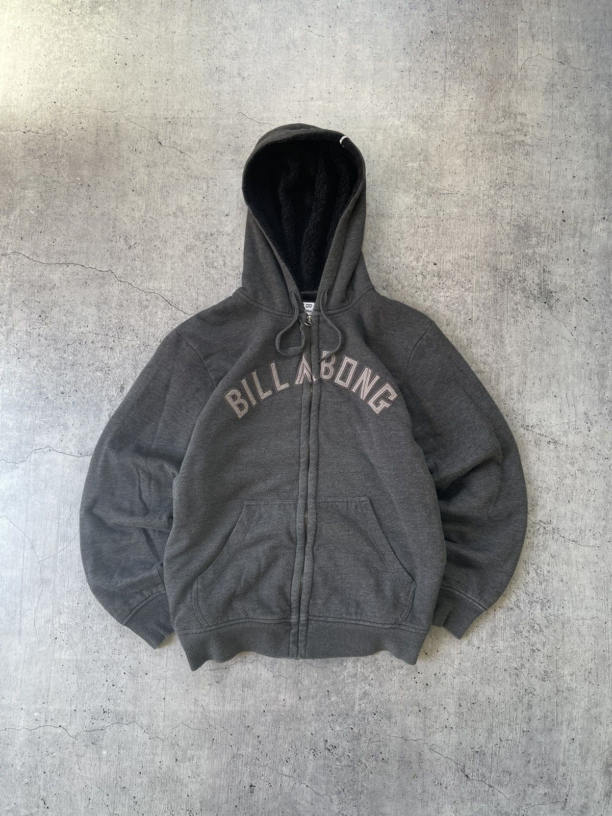 Billabong × Vintage Vintage Y2k Grey Billabong Zip Up Hoodie L Size US L / EU 52-54 / 3 - 2 Thumbnail