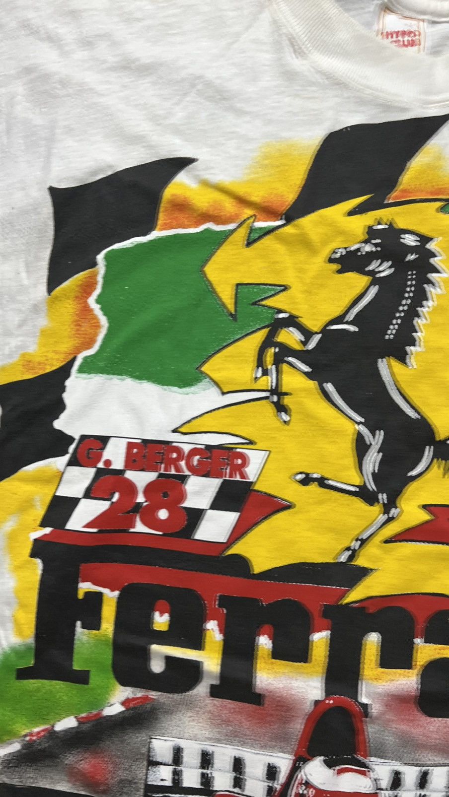Ferrari VTG 90’s Ferrari G.Berger 412 T2 overprinted AGIP t shirt Size US XXL / EU 58 / 5 - 7 Thumbnail