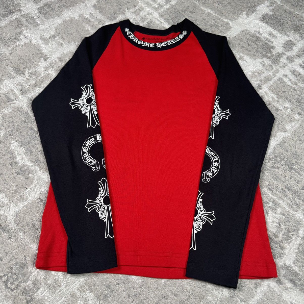 Chrome Hearts Baseball raglan long sleeve tee shirt Size US M / EU 48-50 / 2 - 3 Thumbnail