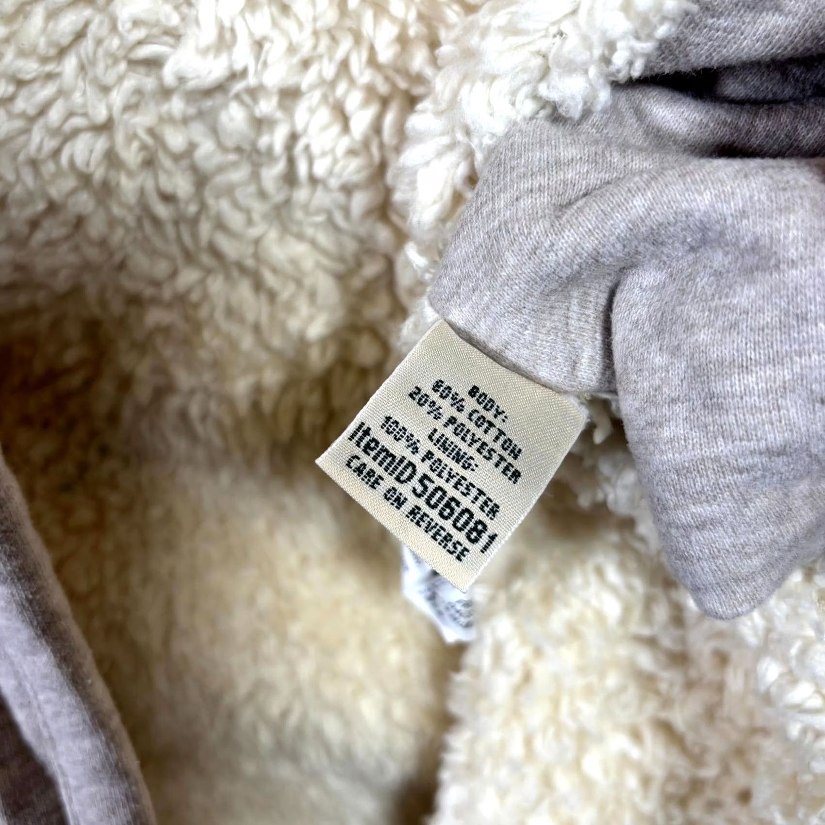 Vintage L.L.Bean Cardigan Women Small Petite Gray Sherpa Lined Open Front Cabincore Cozy Shirt Womens XS Size S / US 4 / IT 40 - 4 Thumbnail