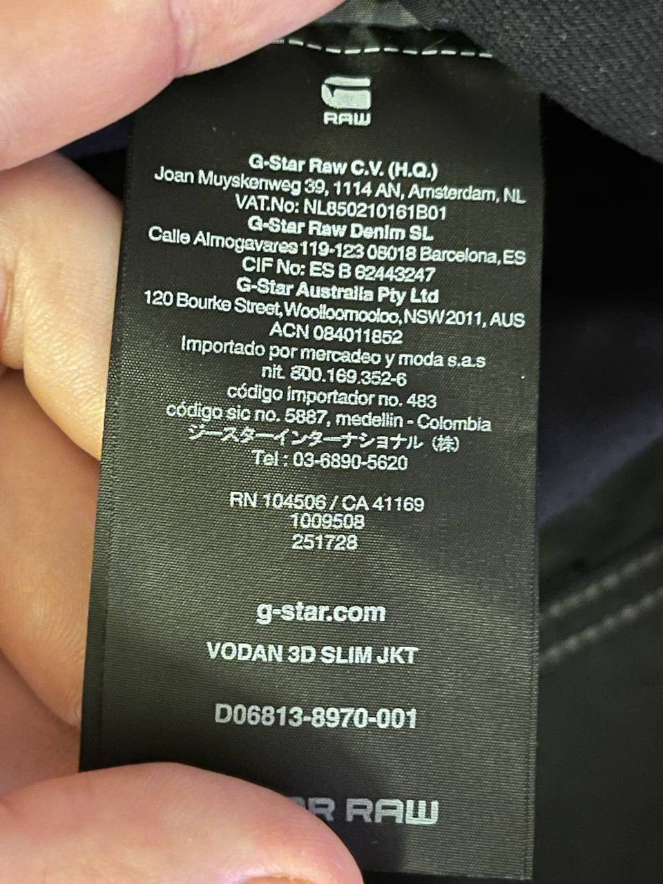 G-Star G Star Raw Vodan 3d slim fit Black jacket Size US M / EU 48-50 / 2 - 6 Thumbnail