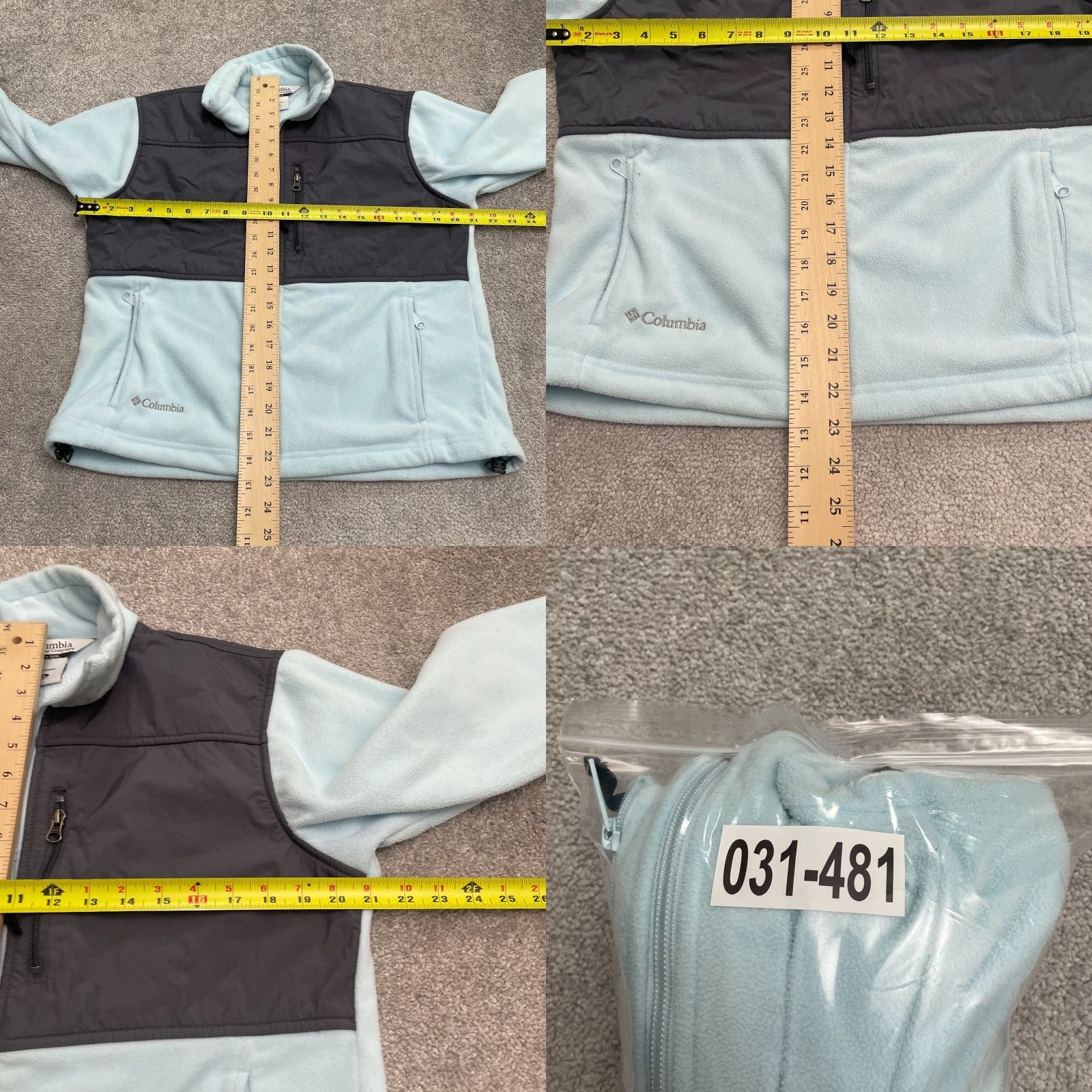 Vintage Columbia Denali Fleece Jacket Womens Medium Blue Black Full Zip Pockets Outdoor Size M / US 6-8 / IT 42-44 - 9 Thumbnail