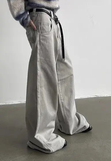 Japanese Brand × Jean × Vintage Fashion Dragging Skater Baggy Jeans Unisex Size US 31 - 3 Thumbnail