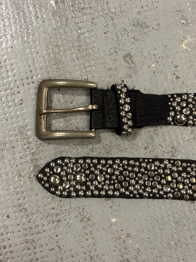 Dsquared2 Dsquared2 Black Leather Studded Belt Size ONE SIZE - 4 Thumbnail