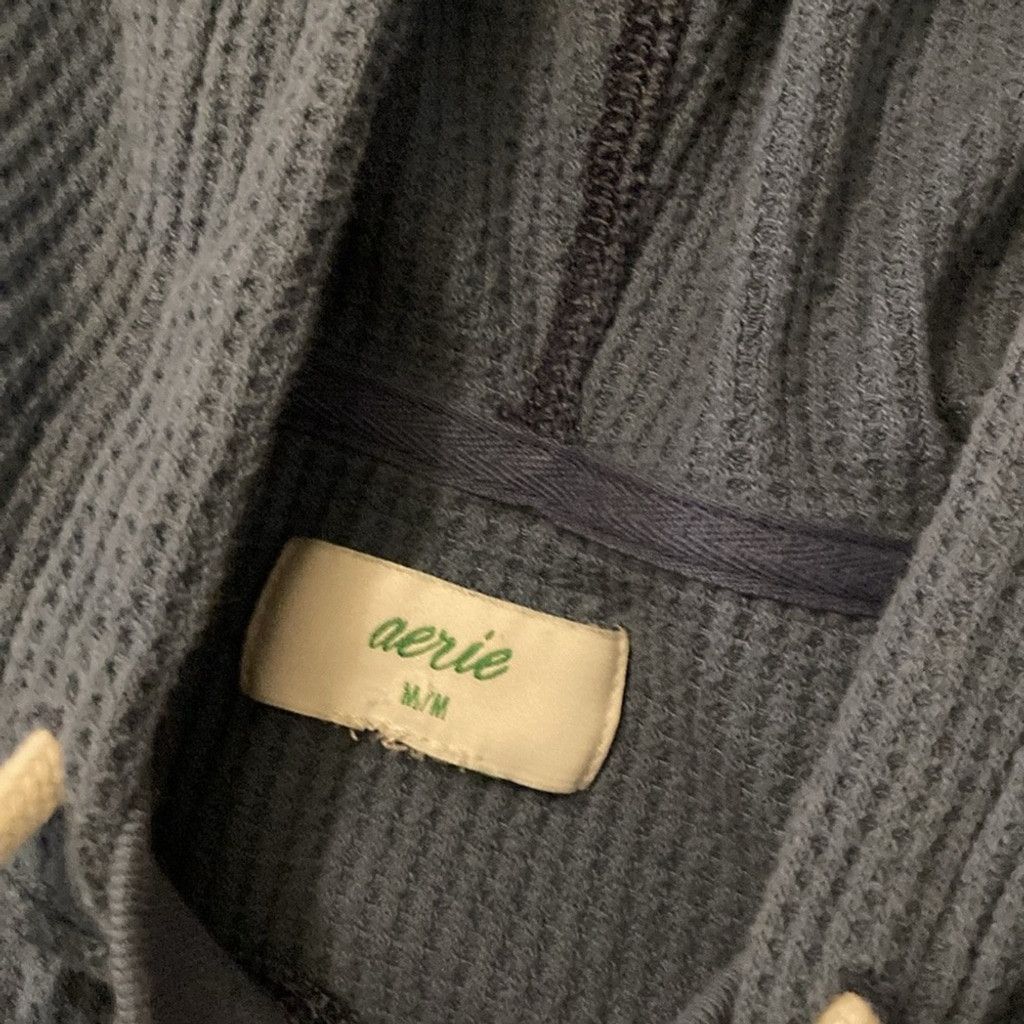 Other Aerie oversized waffle knit hooded pullover size medium Size M / US 6-8 / IT 42-44 - 2 Thumbnail
