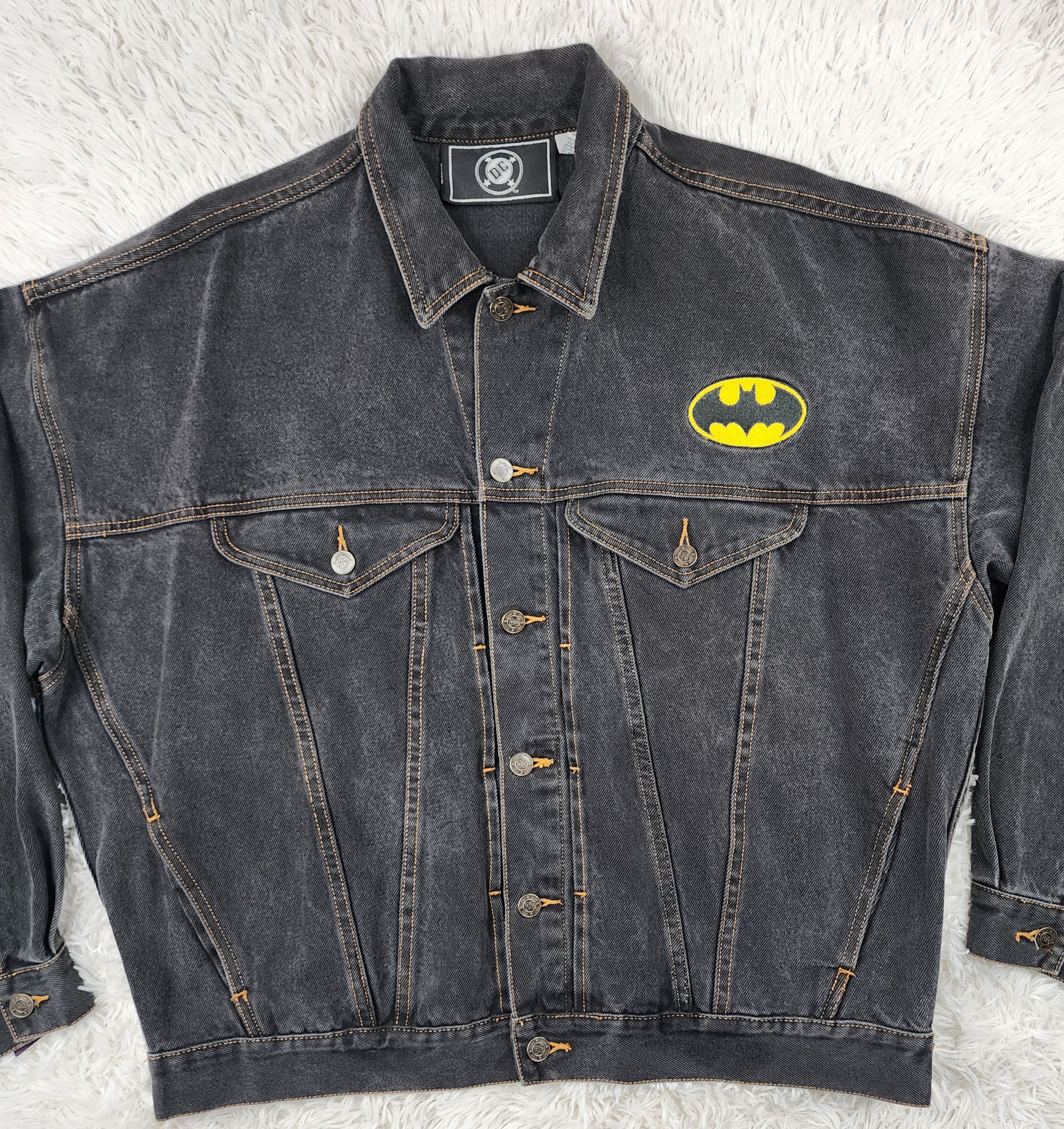 DC Comics Vintage DC Comics Batman and Robbin denim black jacket Size XL / US 12-14 / IT 48-50 - 4 Thumbnail