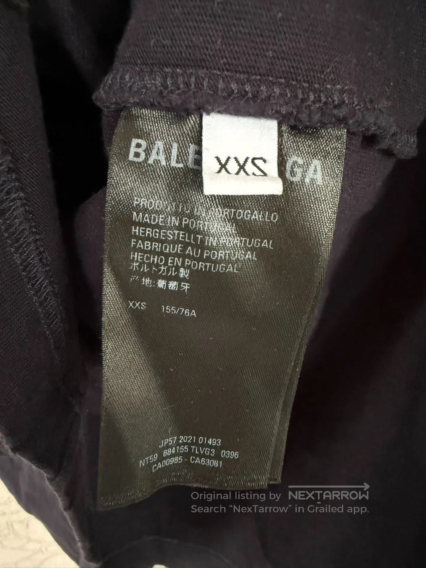 Balenciaga balenciaga no comment black short sleeve tee. Size XXS / US 00 / IT 34 - 3 Thumbnail