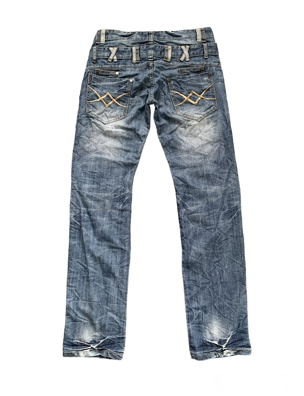 Japanese Brand Multipockets Functional Jeans Dal Denim Pant Nice Design Size US 33 - 2 Thumbnail