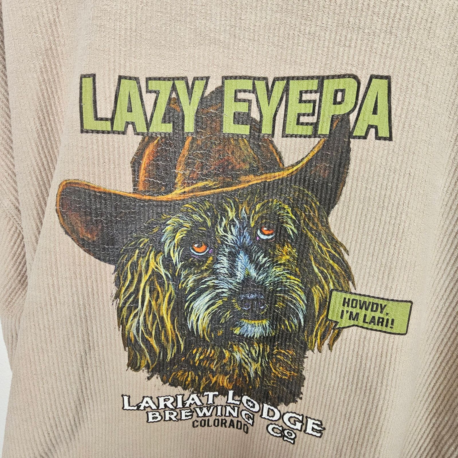Lone Flag Lone Rock Lariat Lodge Brewing Co Mens Sweater Sz XL Graphic Size US XL / EU 56 / 4 - 3 Thumbnail