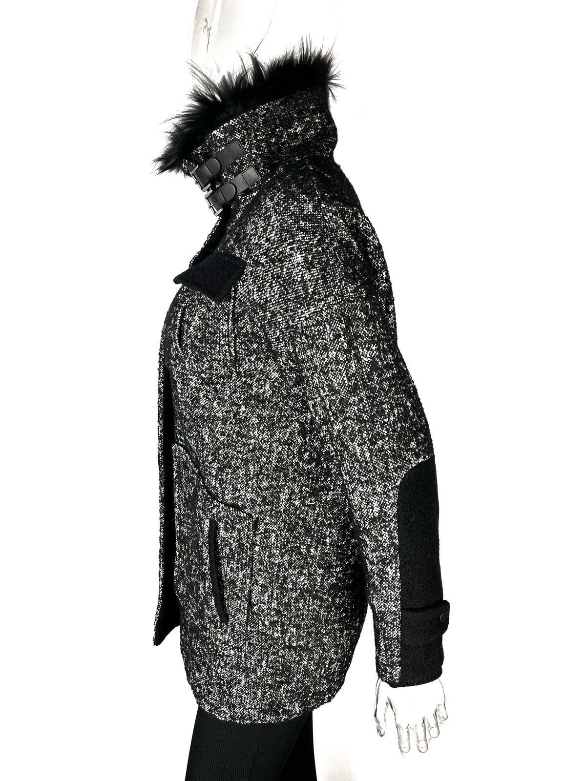 Gerard Darel Gerard Darel tweed coat jacket fur trim collar Size M / US 6-8 / IT 42-44 - 4 Thumbnail