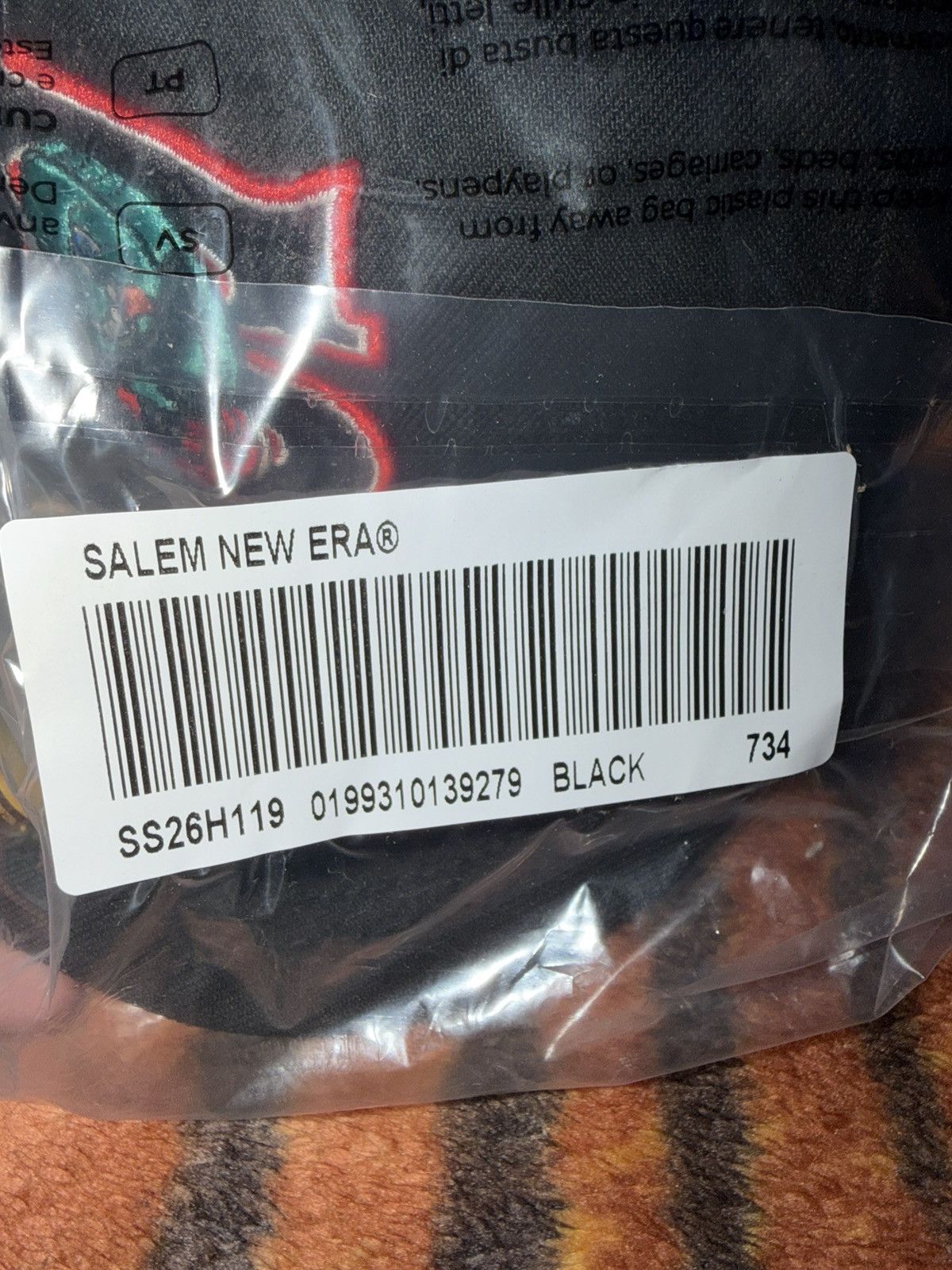 Supreme Supreme Salem New Era Black Hat Size ONE SIZE - 4 Thumbnail