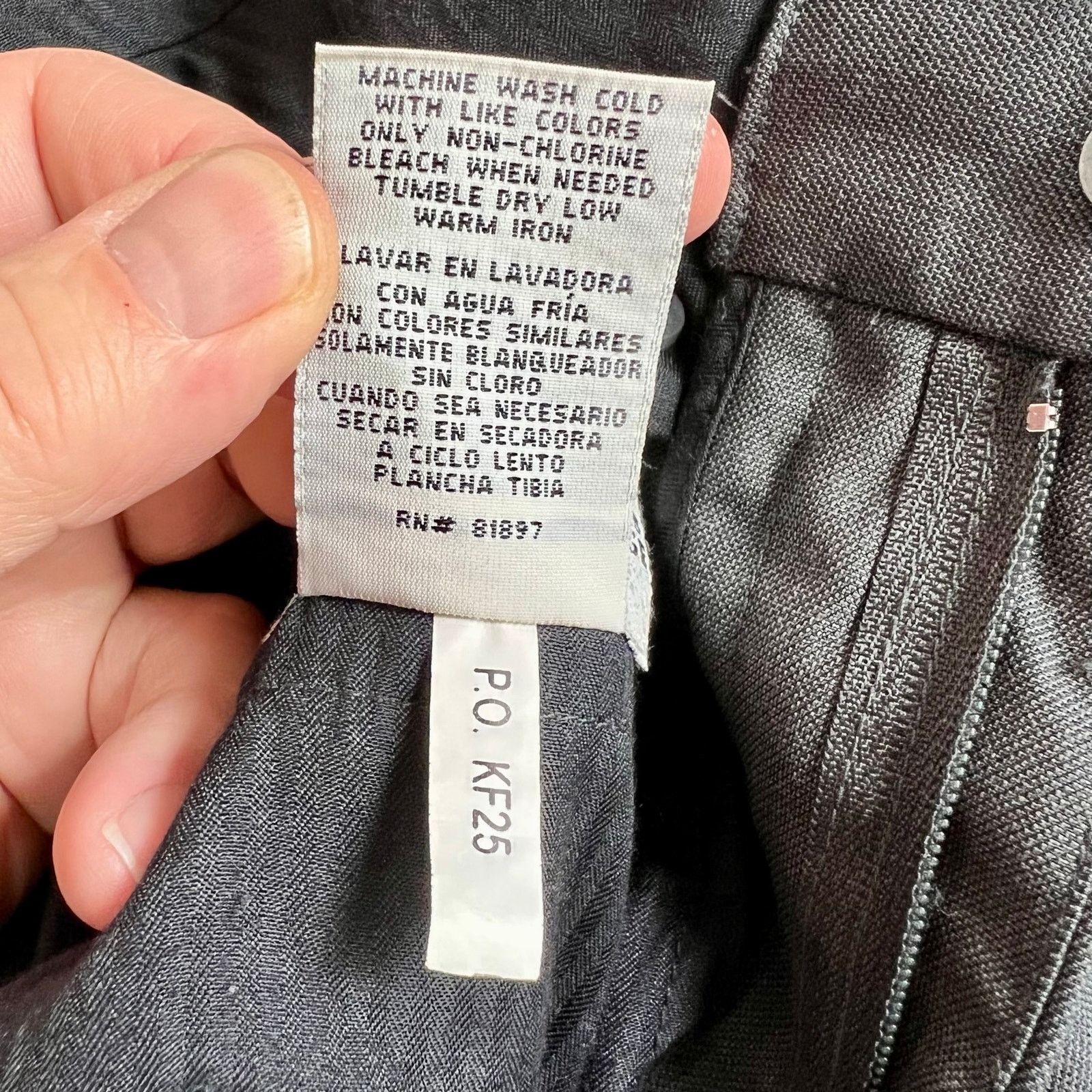 Knightsbridge Knightsbridge Poly Blend Men's Gray Dress Slacks W36X L32 Size US 36 / EU 52 - 5 Thumbnail
