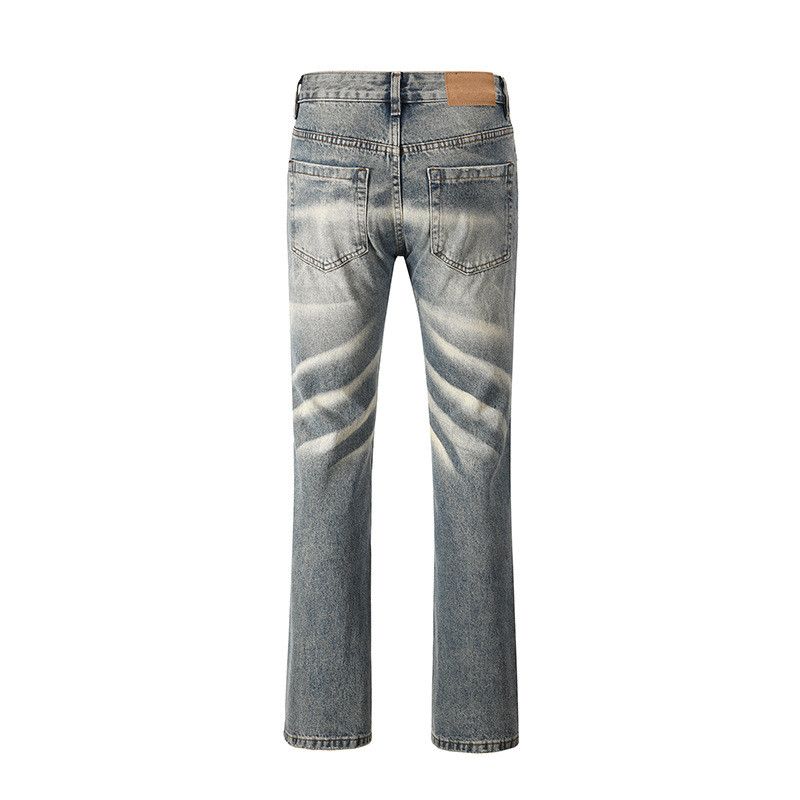 Japanese Brand American high street style washed distressed blue jeans Size US 32 / EU 48 - 2 Thumbnail