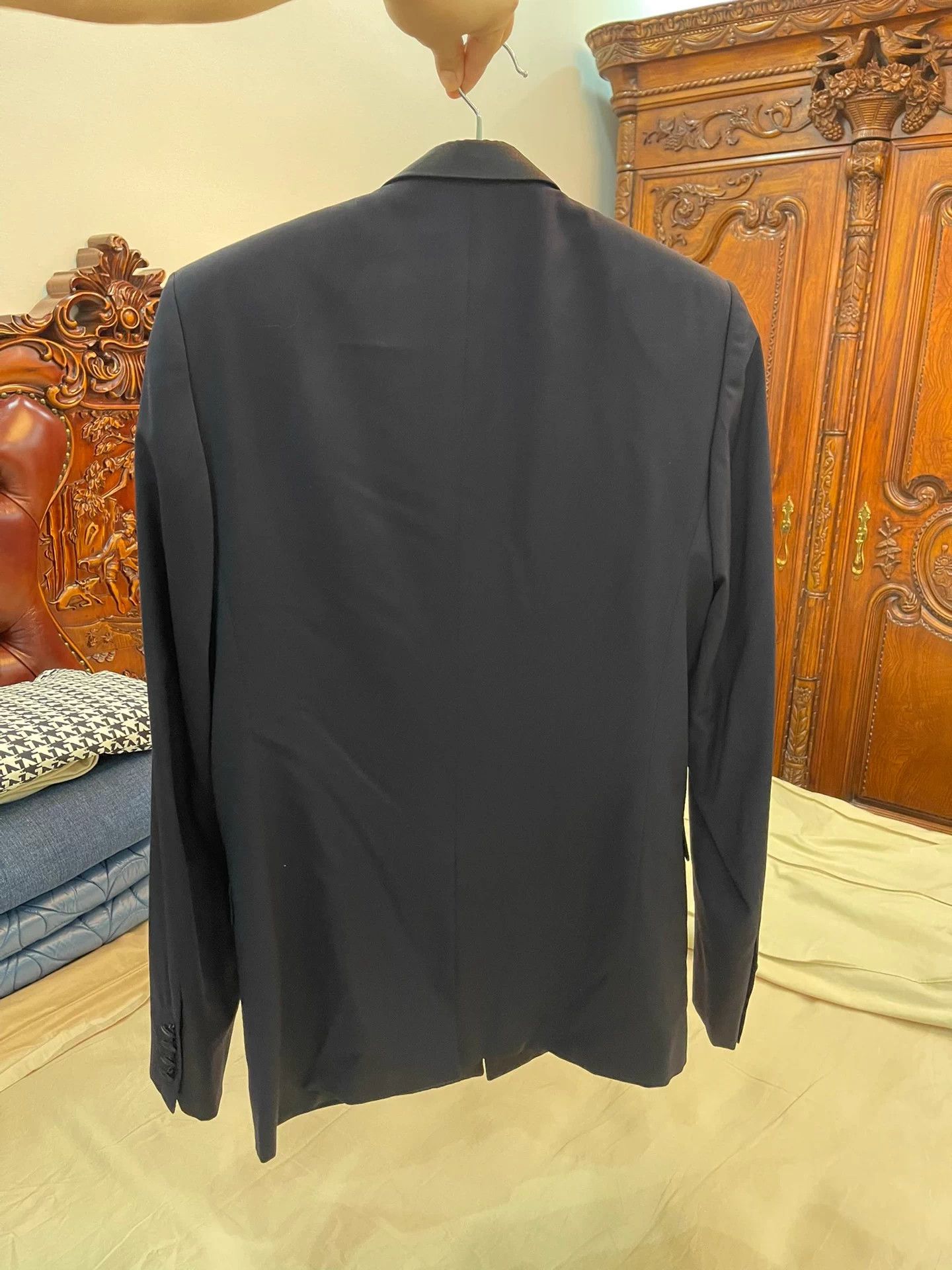 Dior DIOR 46 Peak Lapel Suit Wool & Cashmere Lapel Stitch Size 46R - 2 Thumbnail