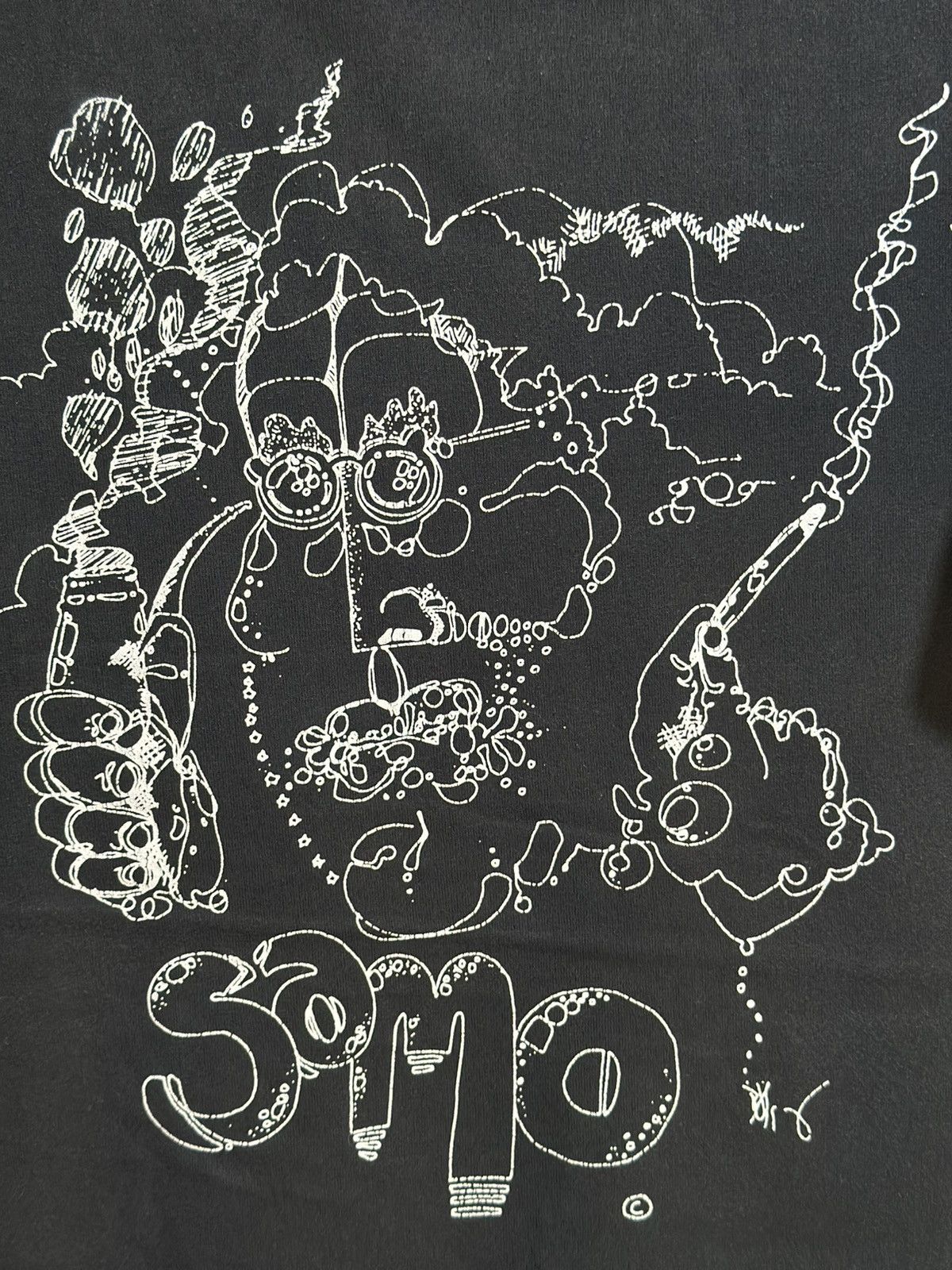 Designer × Jean-Michel Basquiat × Vintage Vintage Jean Michel Basquiat Faded Tee Size US XL / EU 56 / 4 - 2 Thumbnail