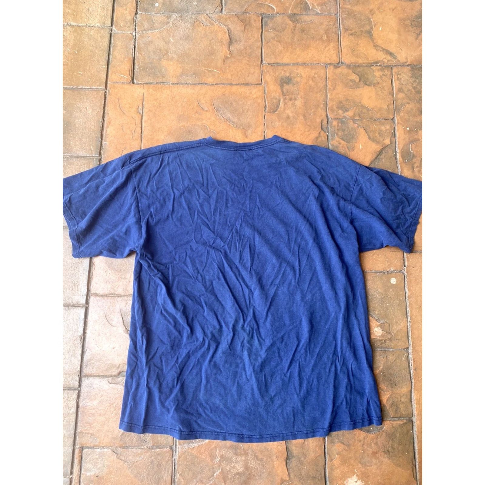 Nike VINTAGE Nike T Shirt 2XL Navy Embroidered Swoosh White Tag 90s Mens Shirt Size US XXL / EU 58 / 5 - 3 Thumbnail