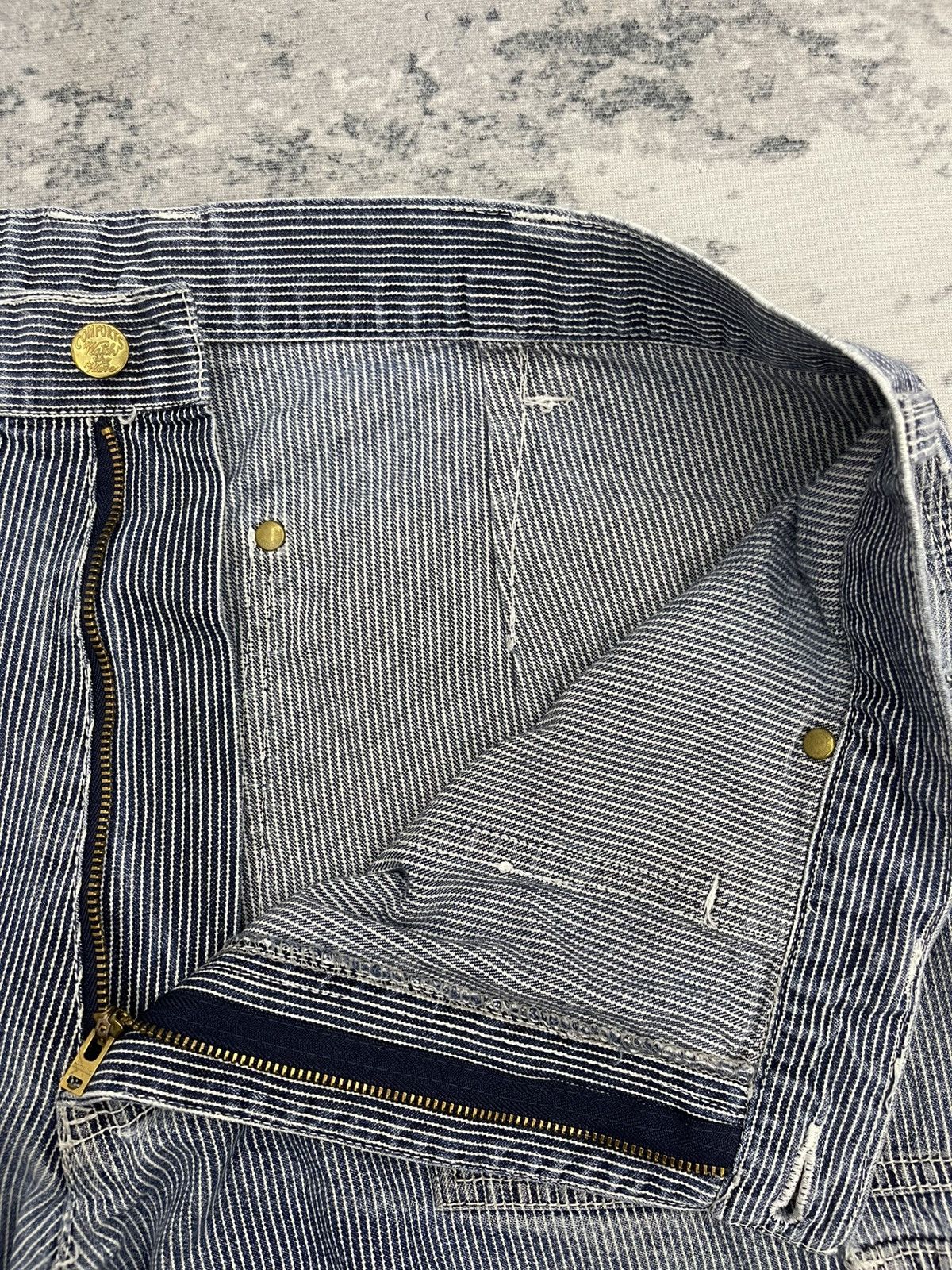 Japanese Brand Dogman Hickory Stripe Multipocket Cargo Tactical Pants s11 Size US 38 / EU 54 - 11 Thumbnail
