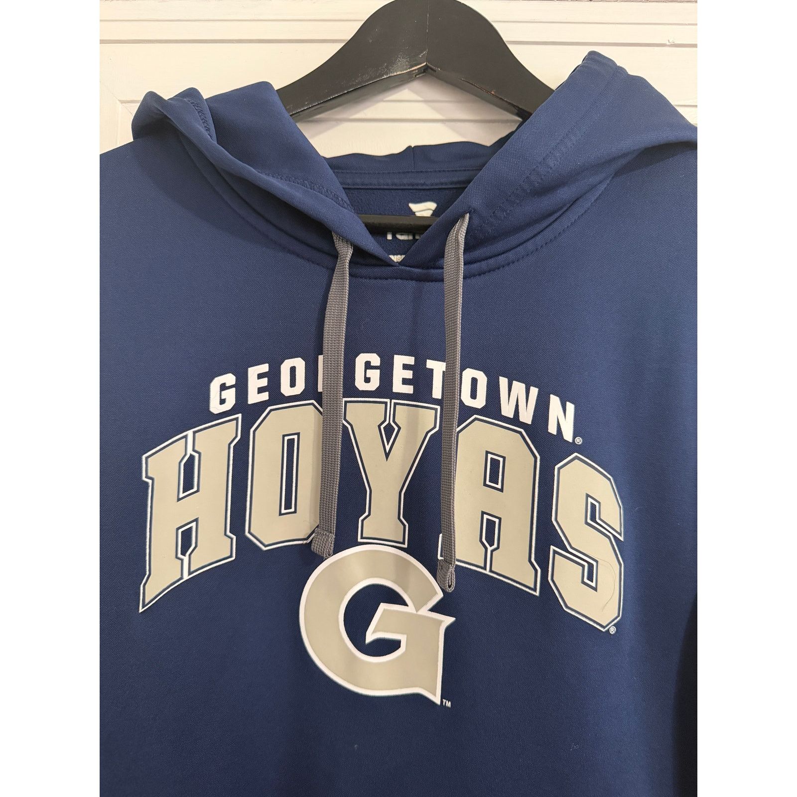 NCAA Georgetown Hoyas Blue and Gray Hoodie Sweatshirt Size Large Size US L / EU 52-54 / 3 - 2 Thumbnail