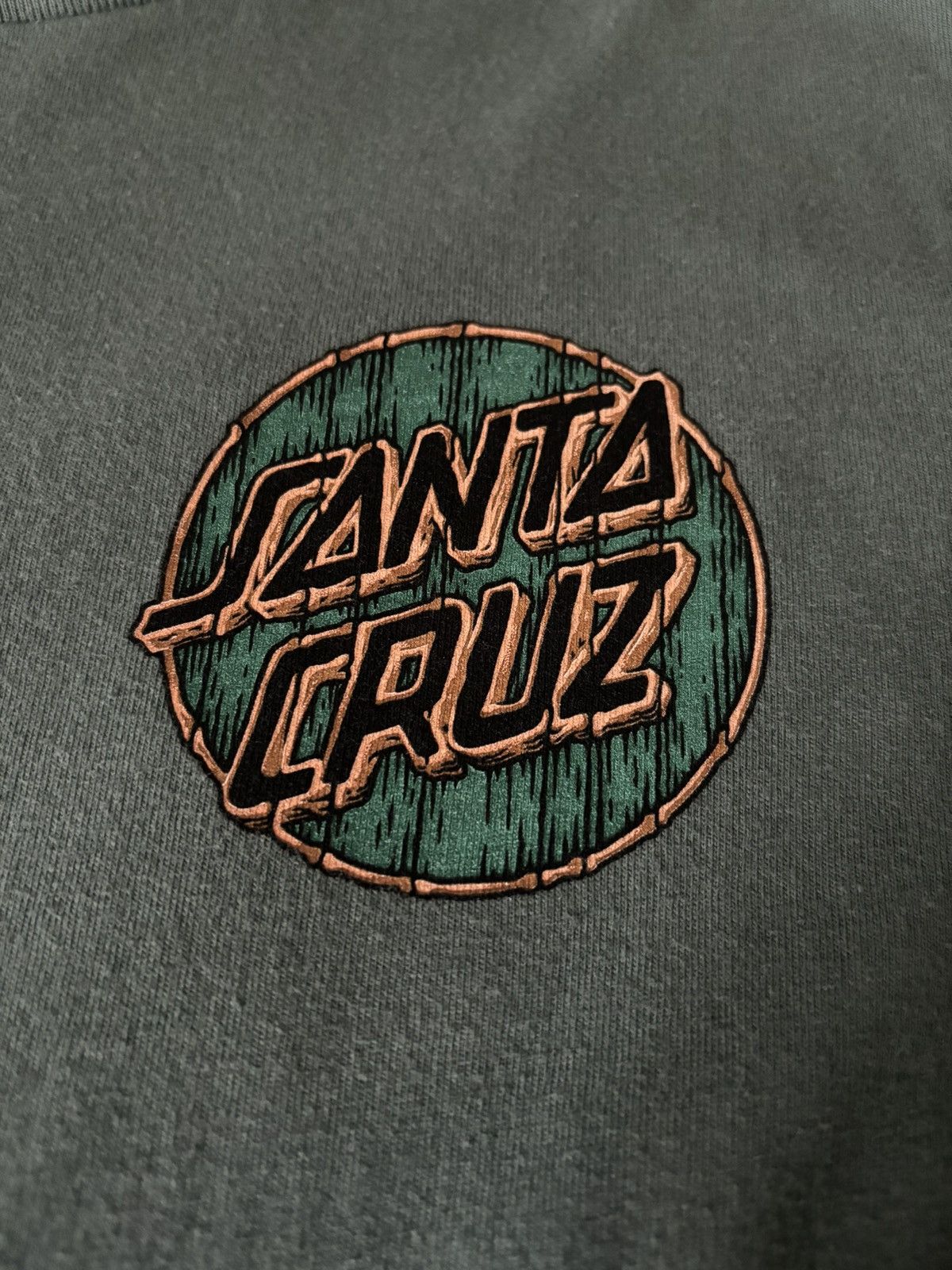 Santa Cruz Skateboards Santa Cruz Green Short Sleeve Skate T-Shirt Size US M / EU 48-50 / 2 - 2 Thumbnail