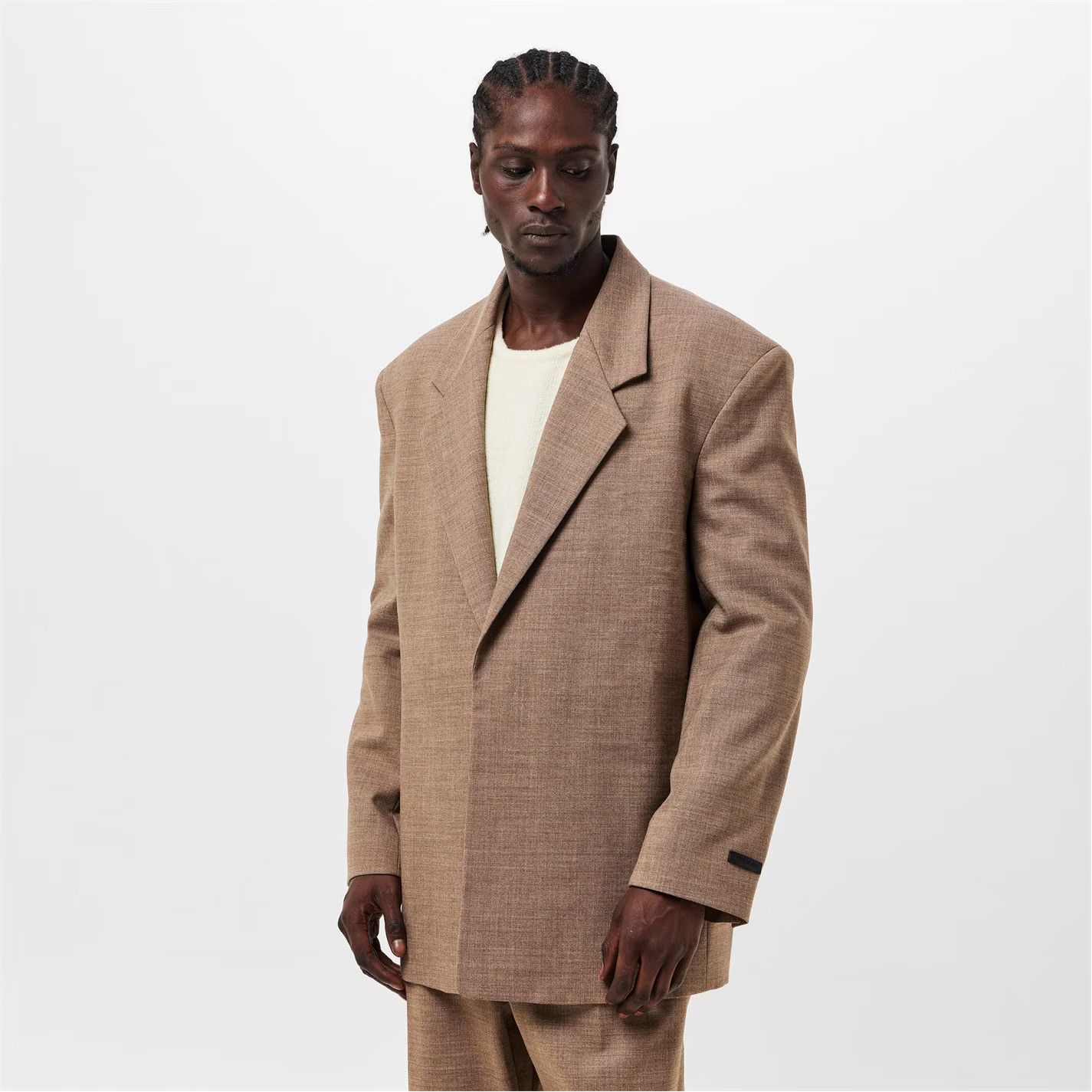 Fear of God o1g2r1mq0426 Relaxed Fit Blazer in Beige Size US S / EU 44-46 / 1 - 3 Thumbnail