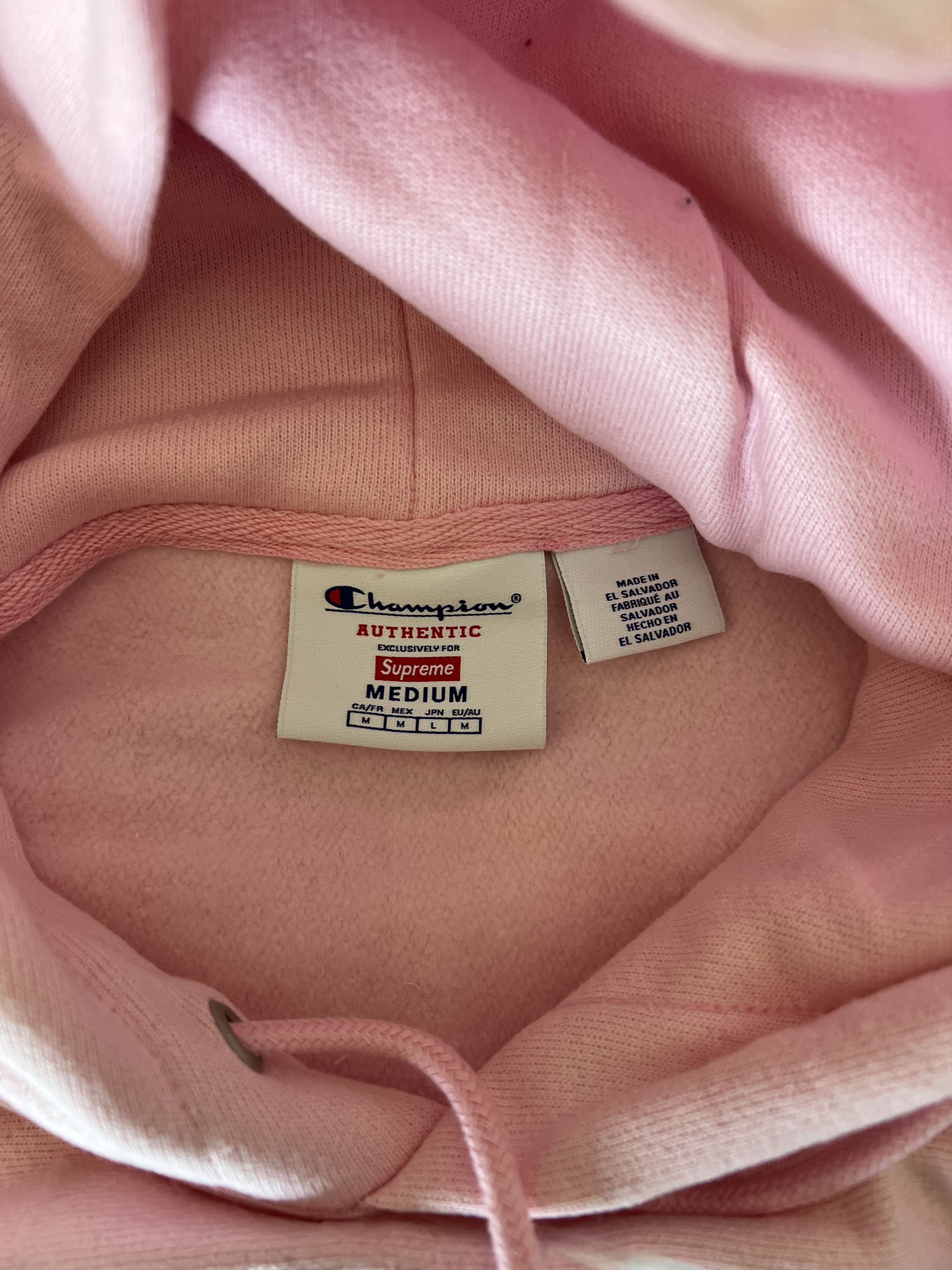 Champion × Supreme Supreme Champion Arc Logo Hoodie in Pink Size US M / EU 48-50 / 2 - 6 Thumbnail
