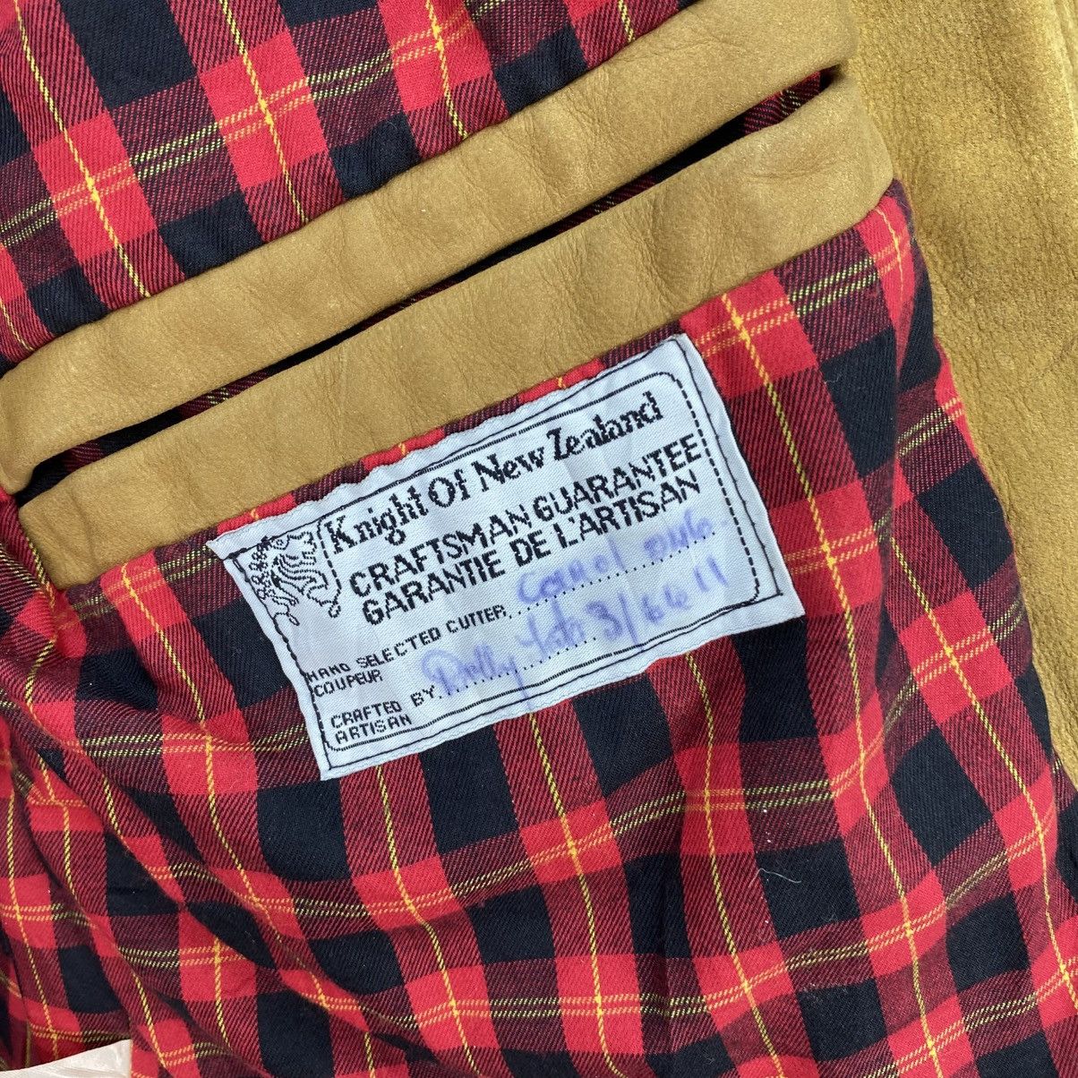 Jaded by Knight 🫶 vintage Knight Leather Field Jacket Checked Lining Size US S / EU 44-46 / 1 - 15 Thumbnail