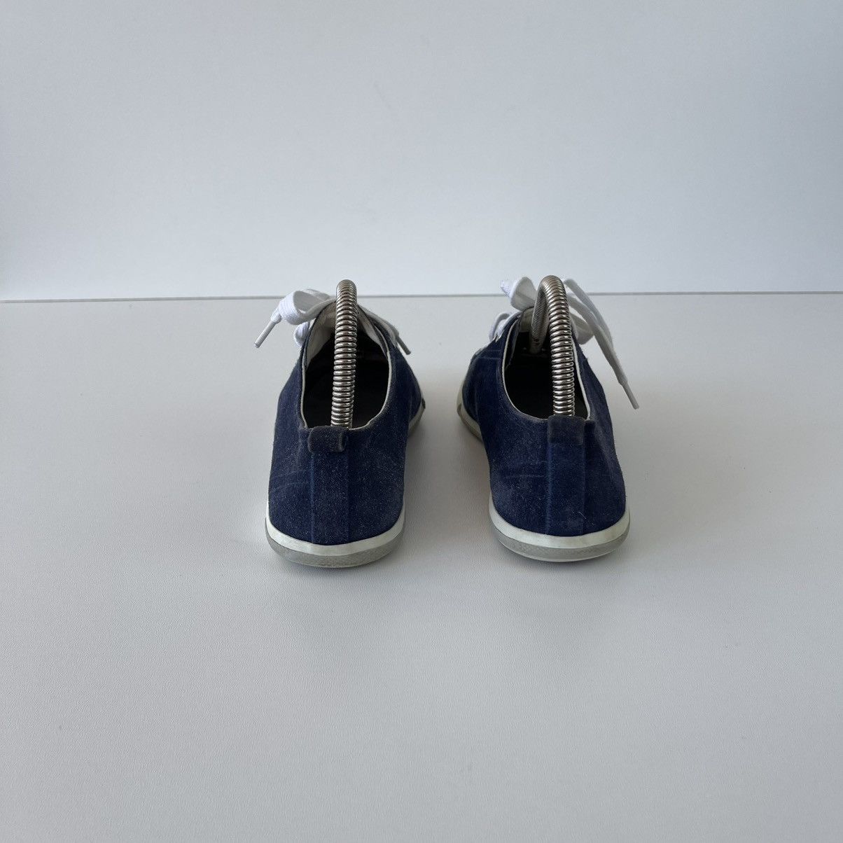 Prada Prada Sport Lace-Up Trainers Leather Sneakers Blue 3E4739 Size US 5.5 / EU 38 - 8 Thumbnail