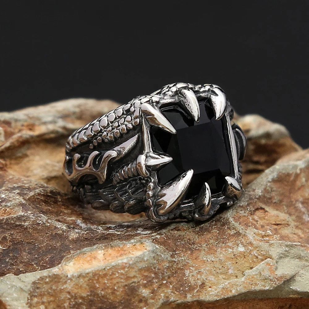 Other Dragon Claw Stone Ring Size ONE SIZE - 4 Thumbnail