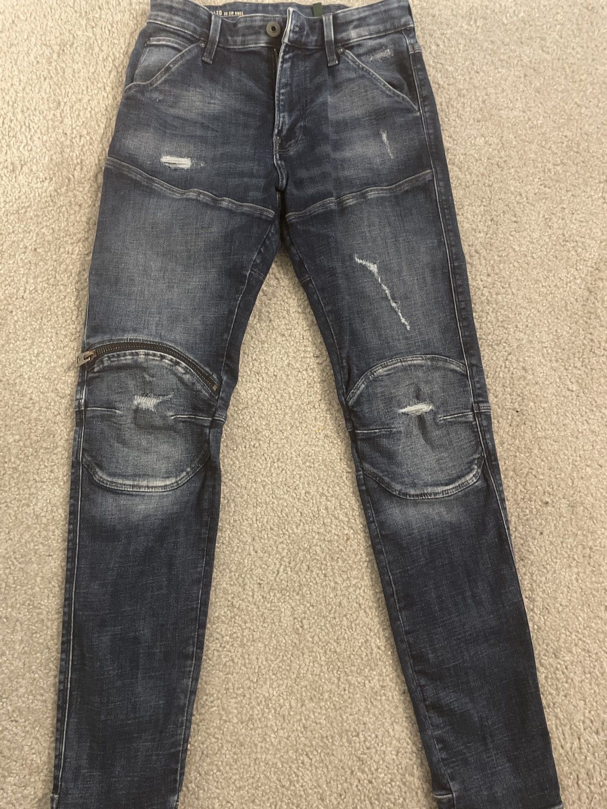 G-Star G STAR 5620 3D Zip knee Denim Size US 29 - 1 Thumbnail