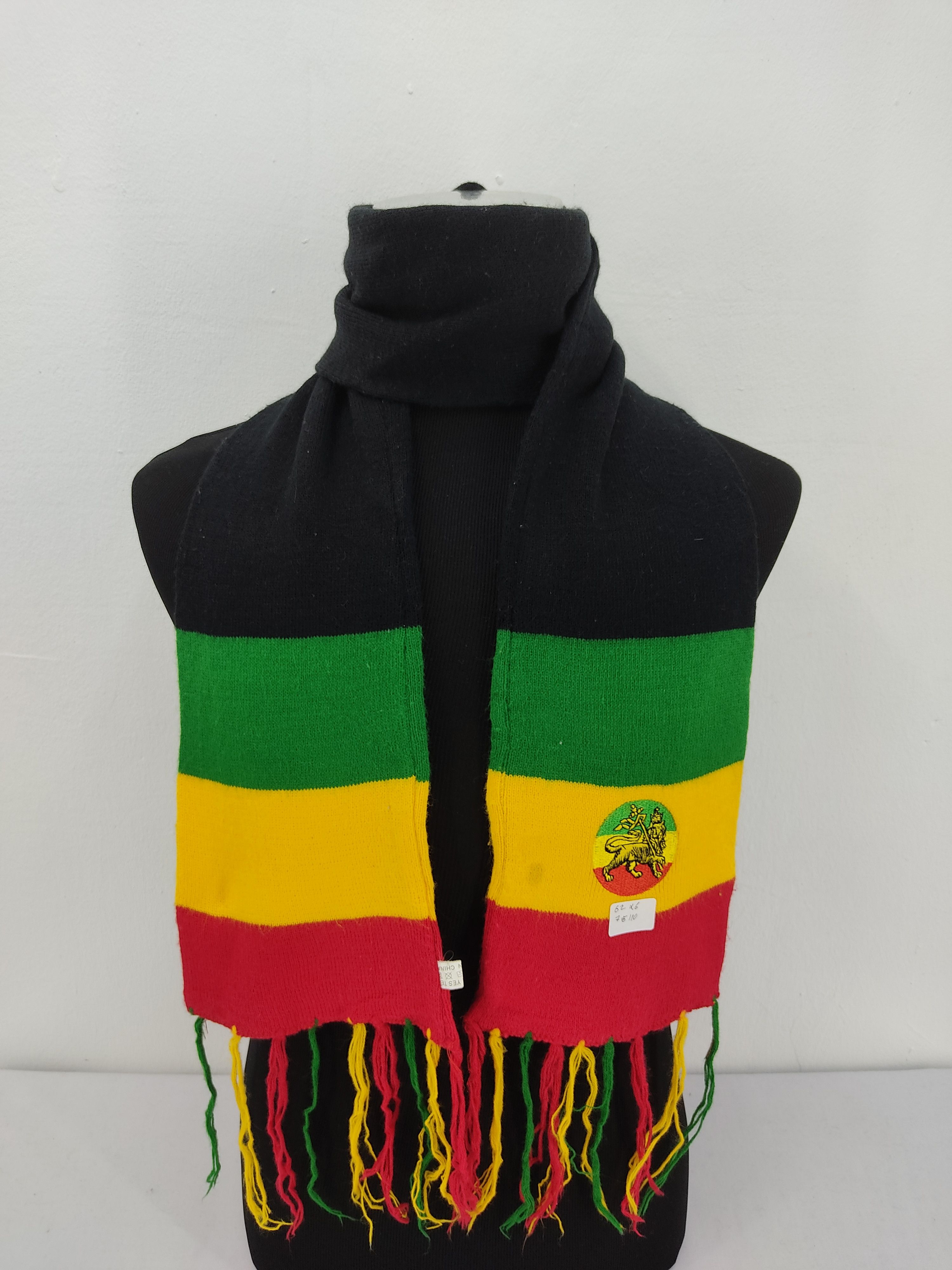 Vintage Japanese Brand Rasta Scarf / Muffler / Neckwear