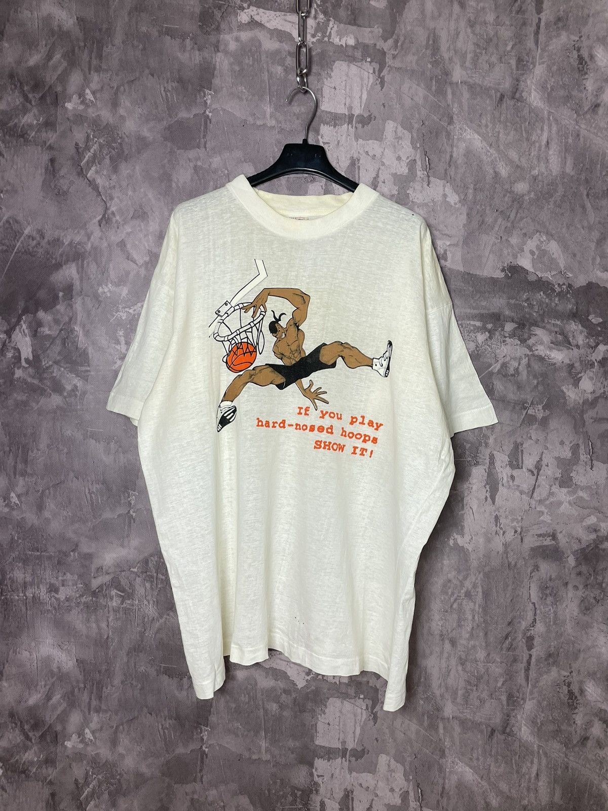Anime × Japanese Brand × Vintage Vintage 90s Invention Of Basketball art graphic t shirt rare Size US XL / EU 56 / 4 - 1 Thumbnail