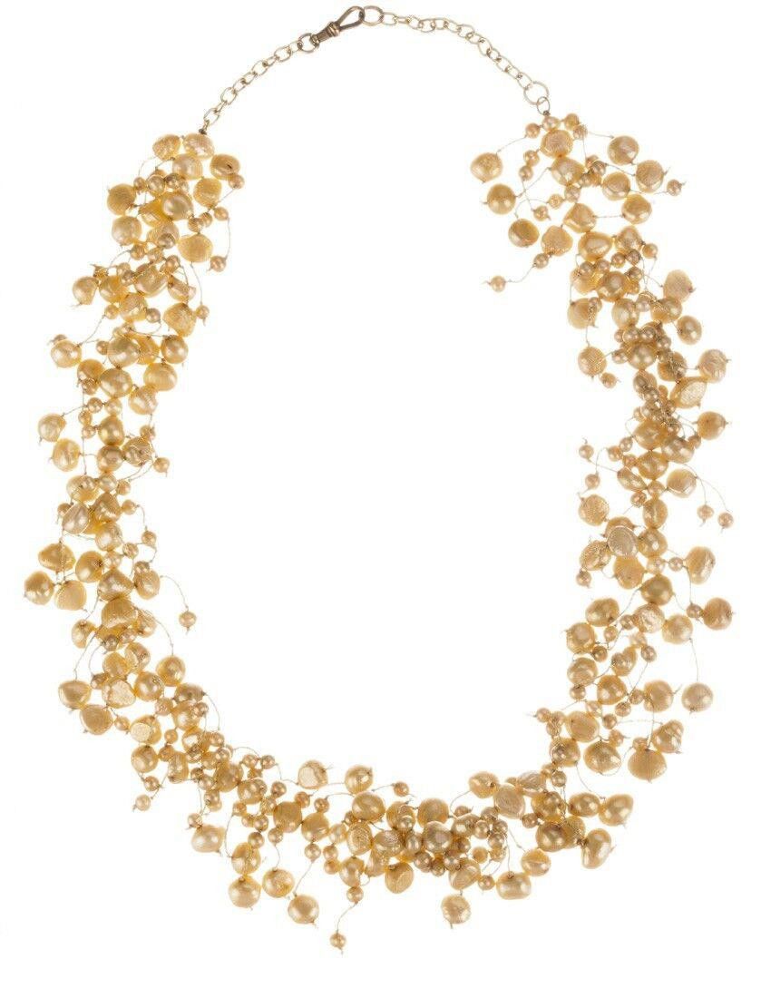 Designer Cultured Golden Potato Necklace Size ONE SIZE - 1 Thumbnail