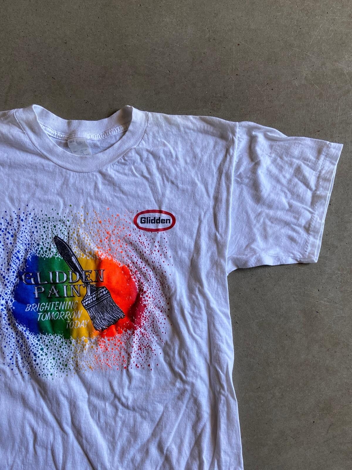 Other VTG 90s Glidden Paint Brush Tee Sz L Size US L / EU 52-54 / 3 - 2 Thumbnail