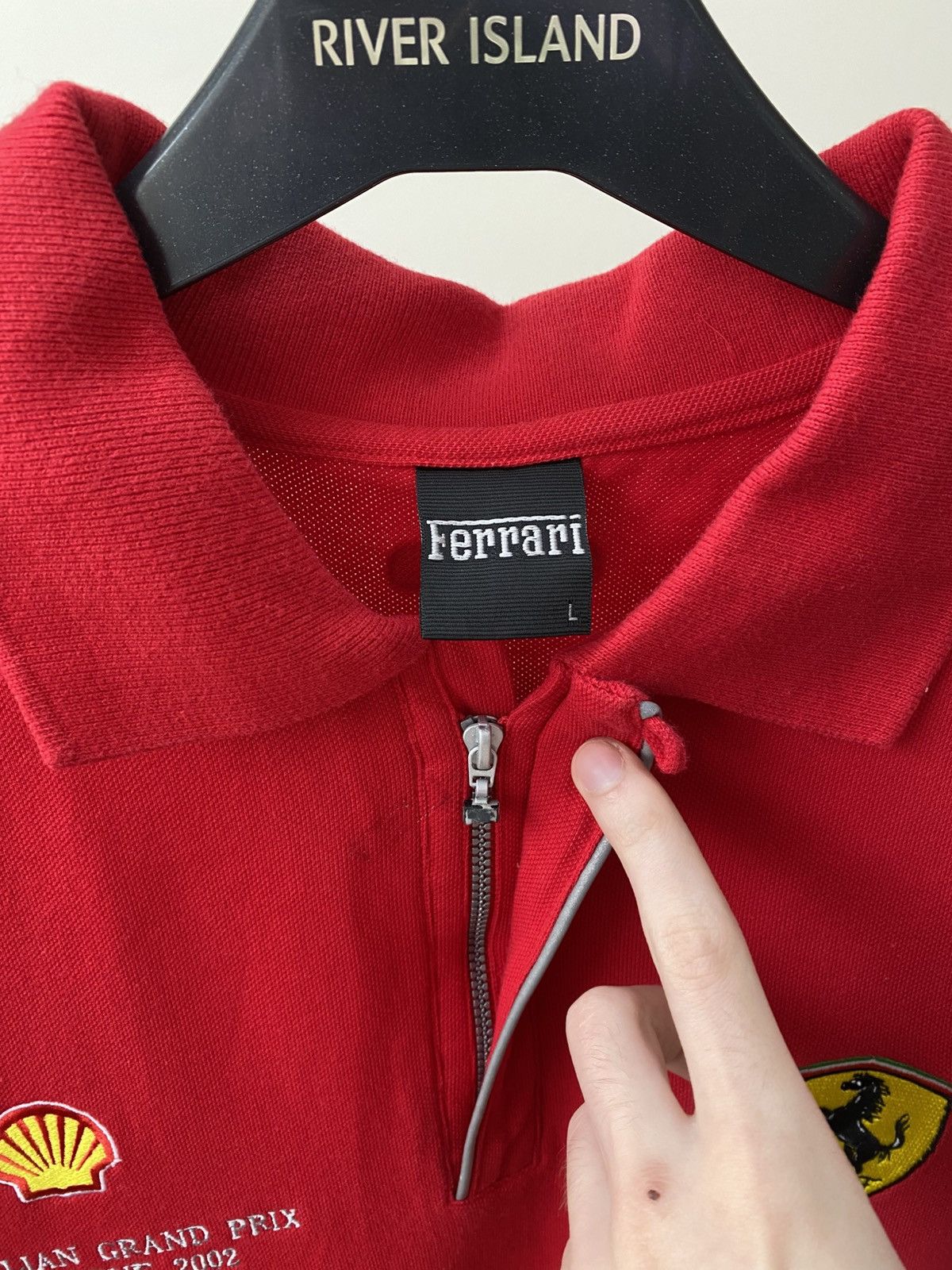 Ferrari × Vintage Vintage Ferrari 2002 Australian Melbourne 1/4 zip polo Size US L / EU 52-54 / 3 - 11 Thumbnail