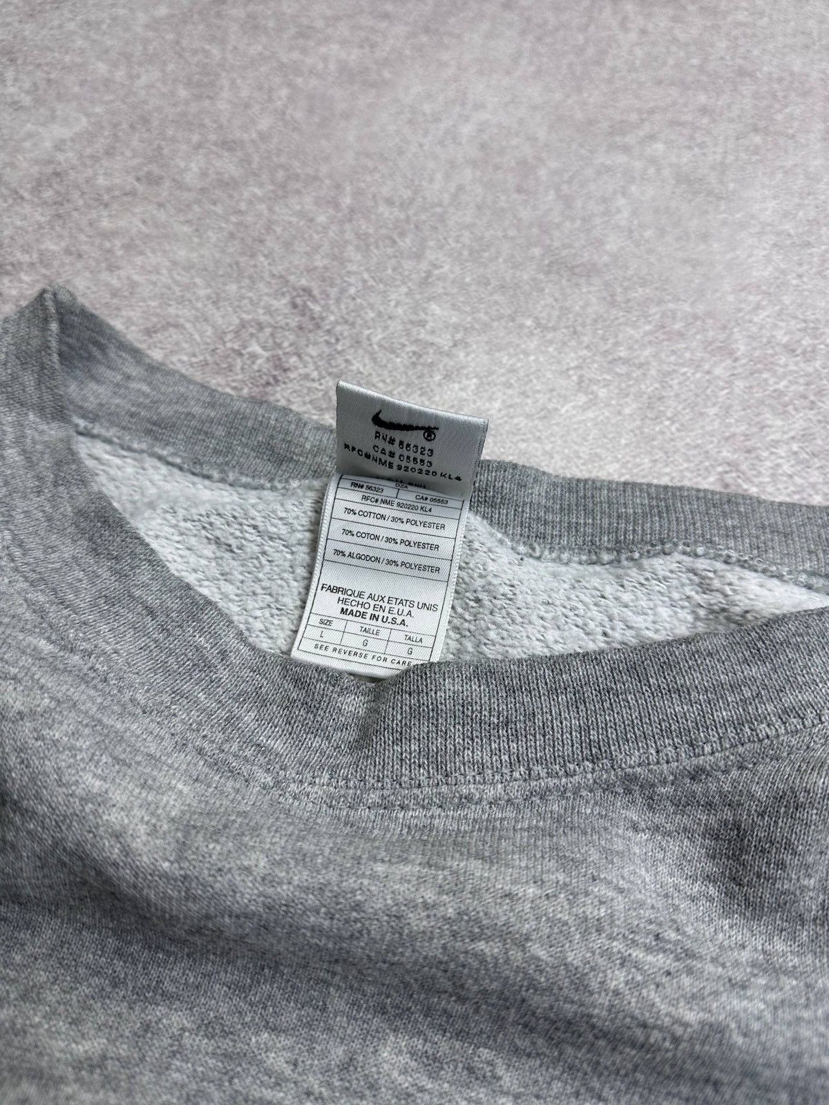 Nike Vintage 90s Nike Swoosh Made In USA Boxy Sweatshirt Rare L Size US L / EU 52-54 / 3 - 5 Thumbnail