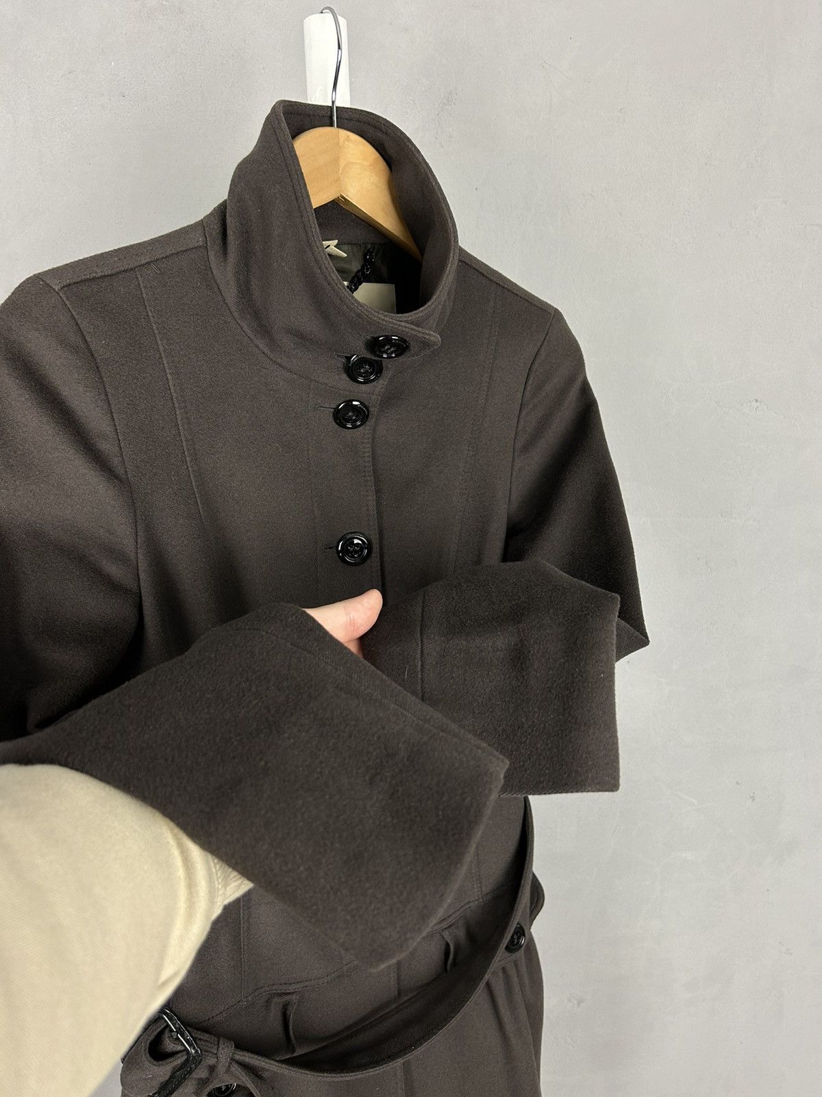 Burberry Burberry London Wool Belted Coat Womens Size 6 Made In Italy Size M / US 6-8 / IT 42-44 - 5 Thumbnail
