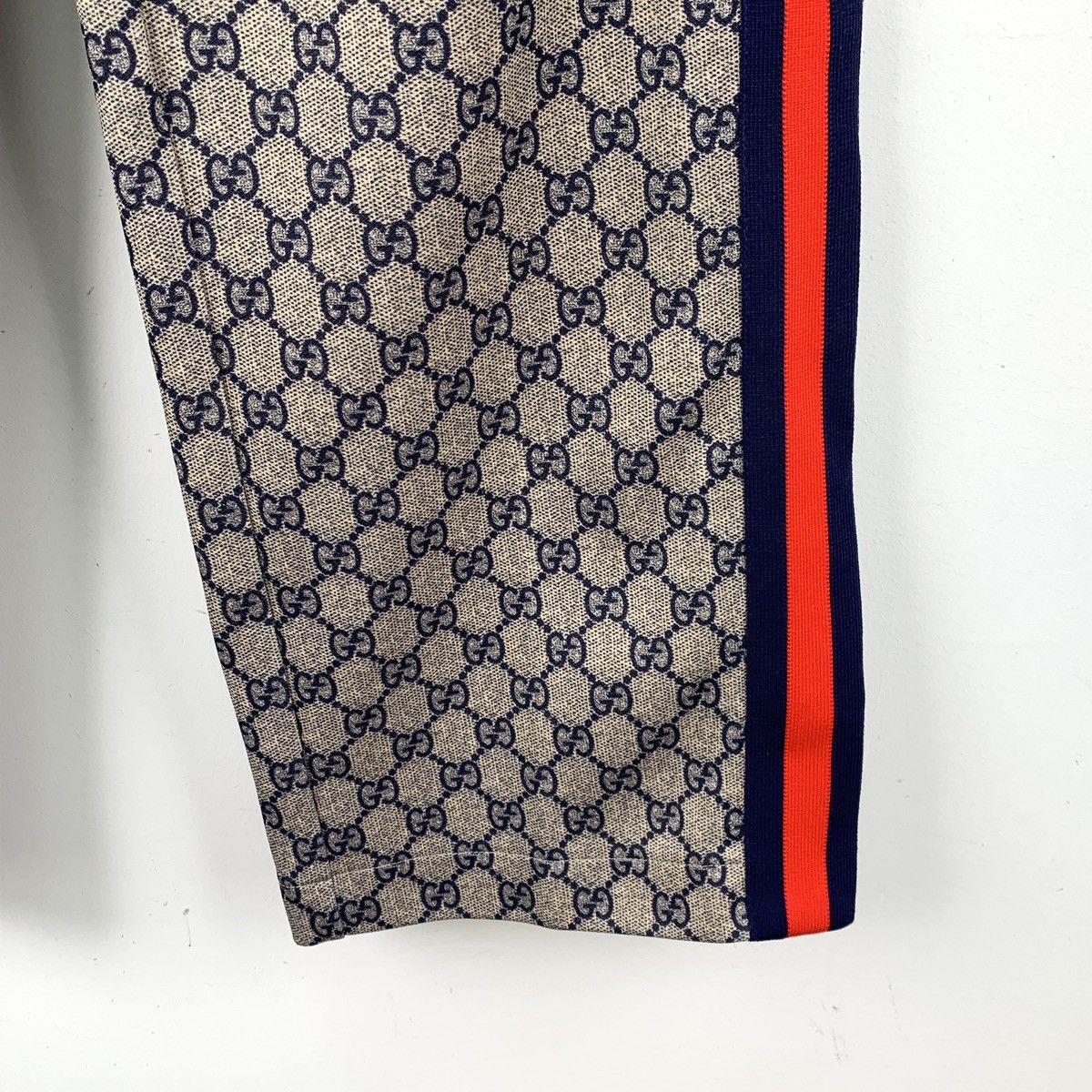 Gucci Gucci Logo Jacquard All-over Print Stripe Casual Pants K26WX Size 26" / US 2 / IT 38 - 5 Thumbnail