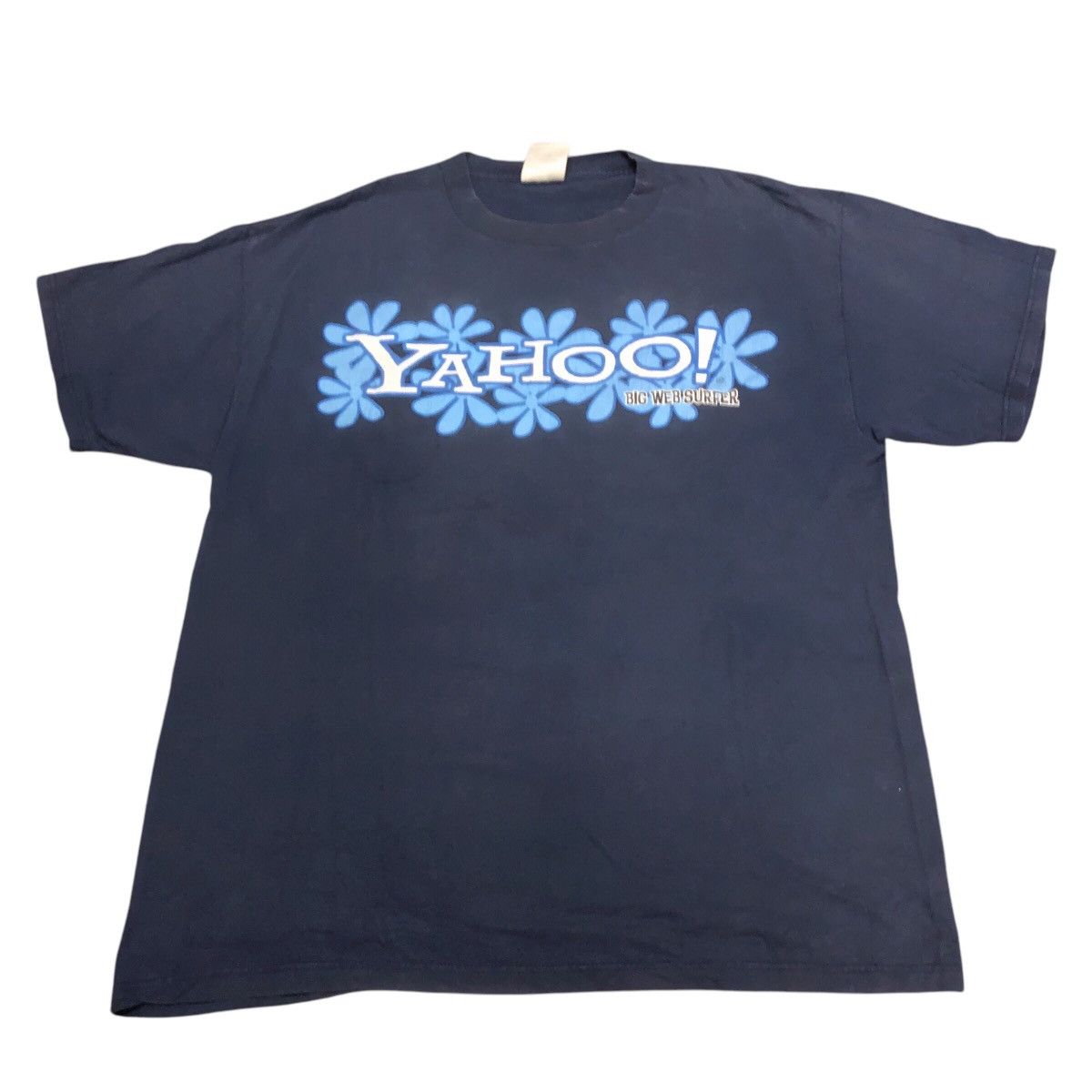 Tultex × Vintage Vtg 90s Yahoo Big Web Surfer Tshirt Size US XL / EU 56 / 4 - 2 Thumbnail