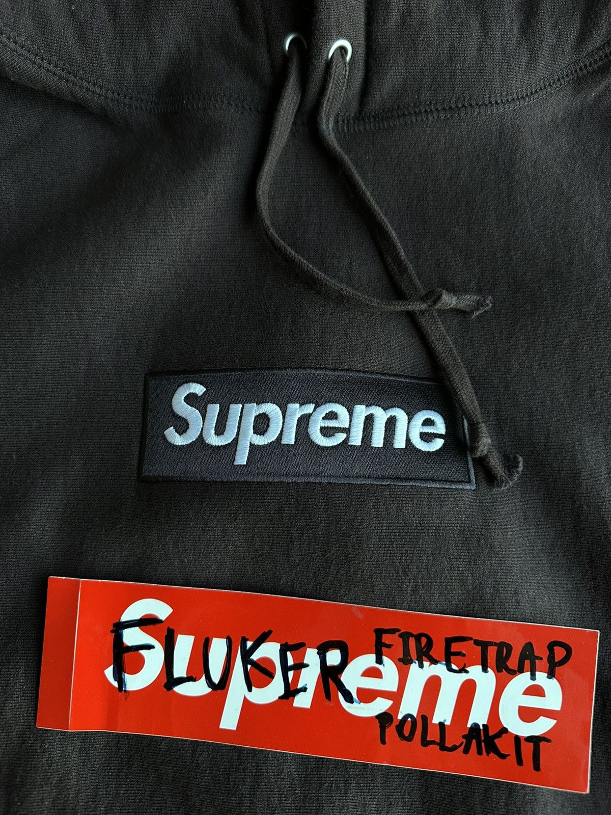 Supreme Supreme Brown Bogo 2021 Hoodie used 9/10 XL Size US XL / EU 56 / 4 - 5 Thumbnail