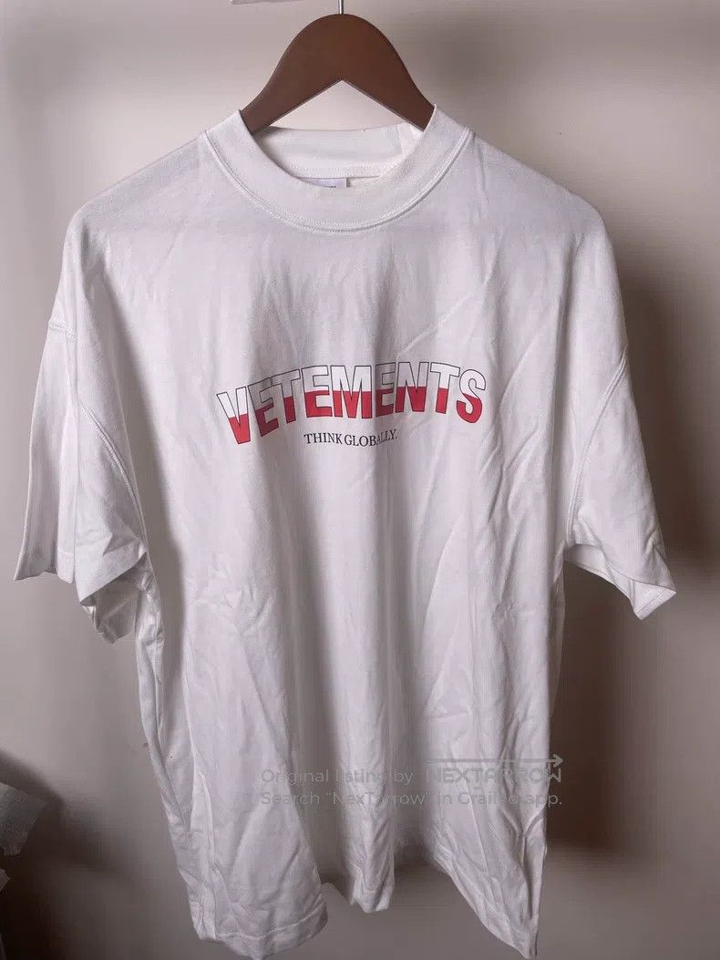 Vetements Vetements Branded Printed T-Shirt XS Size White Size US XS / EU 42 / 0 - 1 Thumbnail