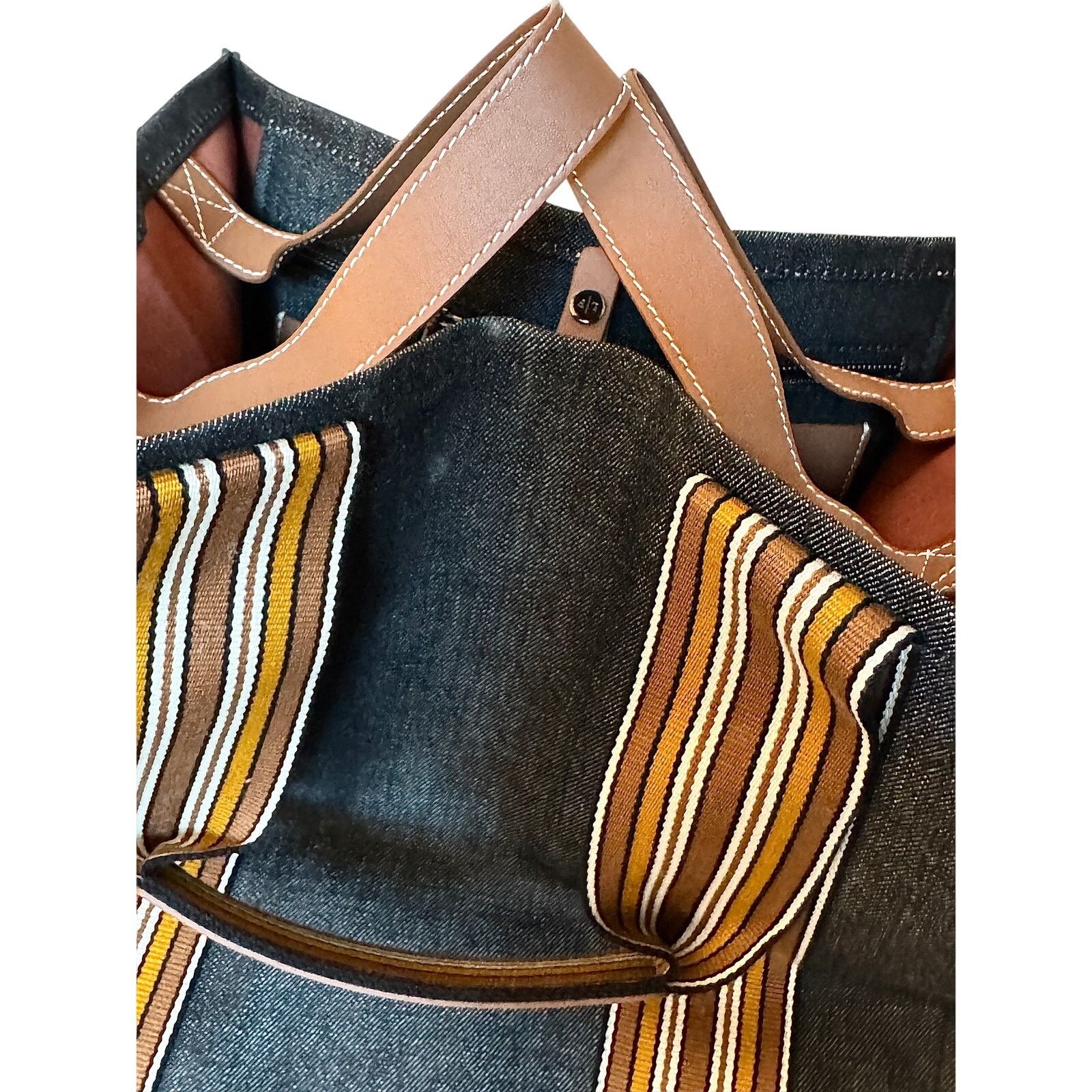 Loro Piana Loro Piana NWT Denim The Suitcase Stripe Small Cube Size ONE SIZE - 5 Thumbnail