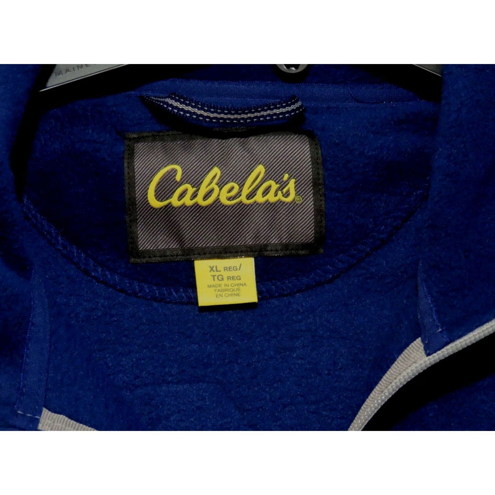 Vintage Cabela's Snake River Jacket XL Reg Mariner Blue Fleece Full Zip Pocket Windbreaker Outdoors Men Size US XL / EU 56 / 4 - 4 Thumbnail